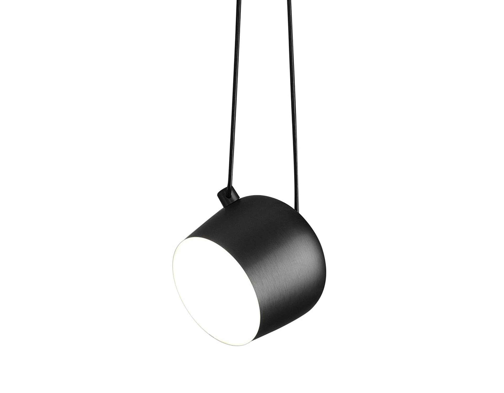 aim pendant lamp / large / black / add multi-pendant black canopy