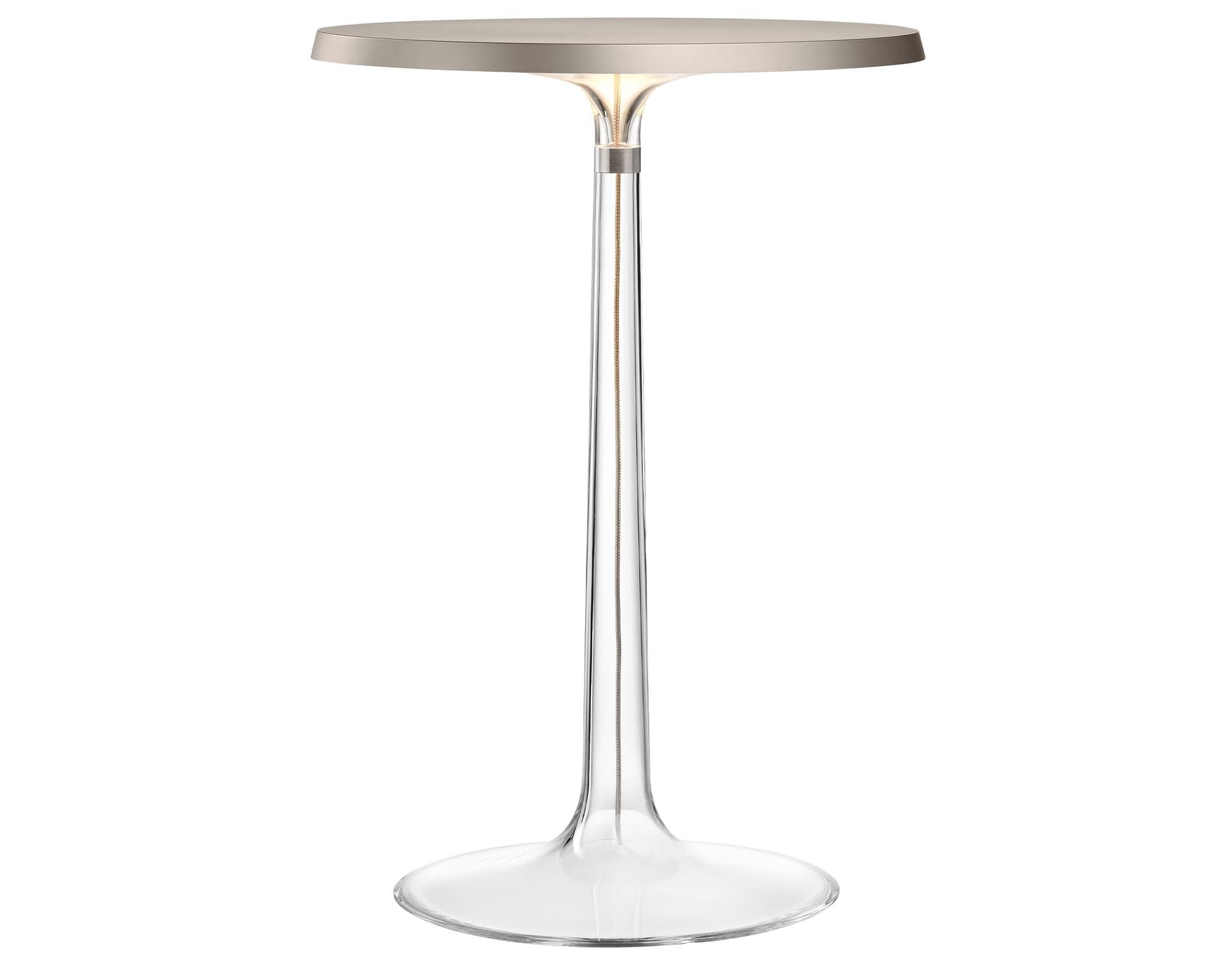 bon jour table lamp / matte chrome / no crown