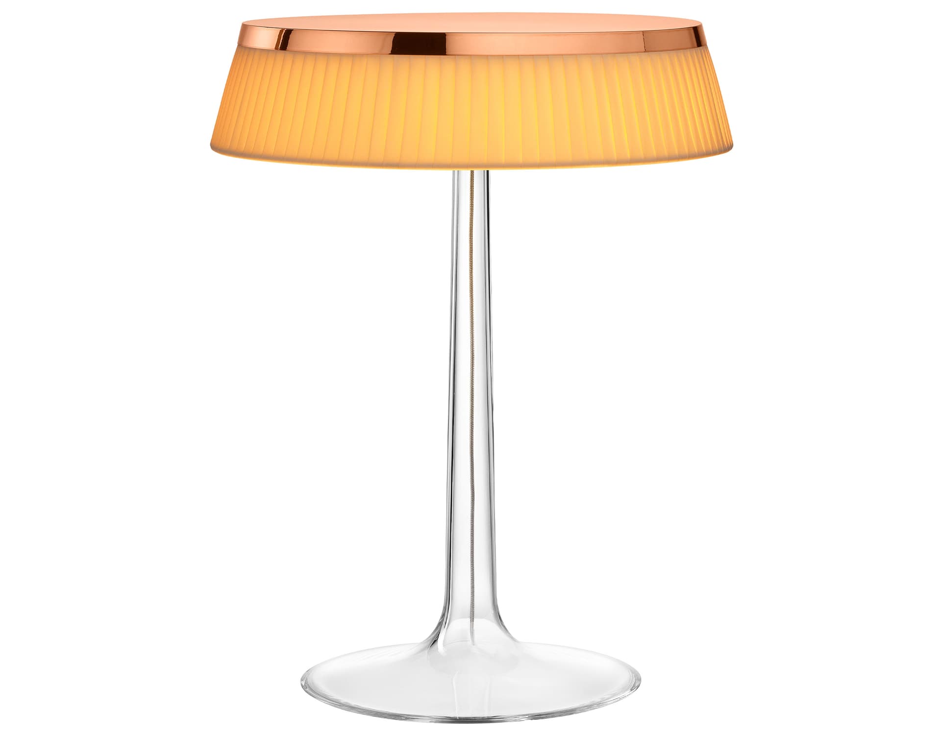 bon jour table lamp / copper / fabric