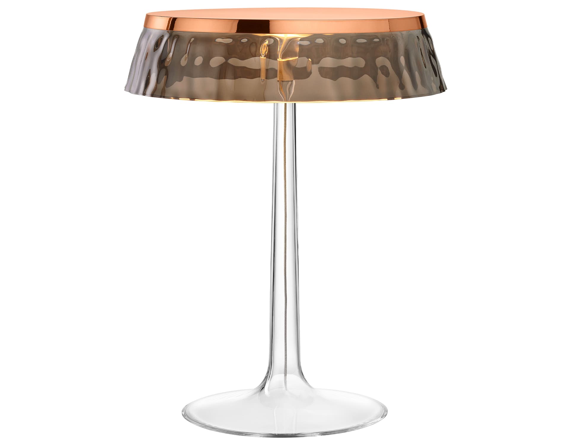 bon jour table lamp / copper / fumee