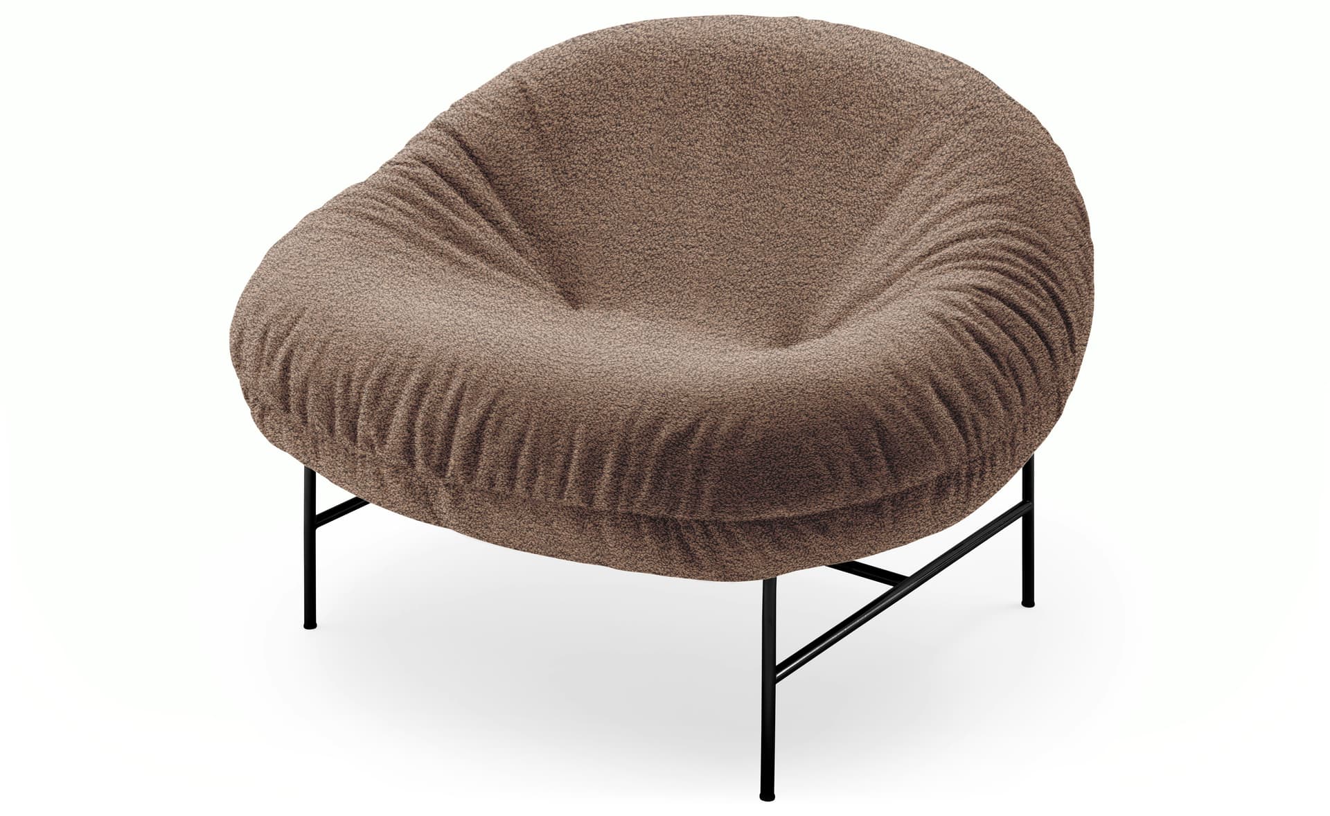Perron Bun Lounge / black base / puff, taupe