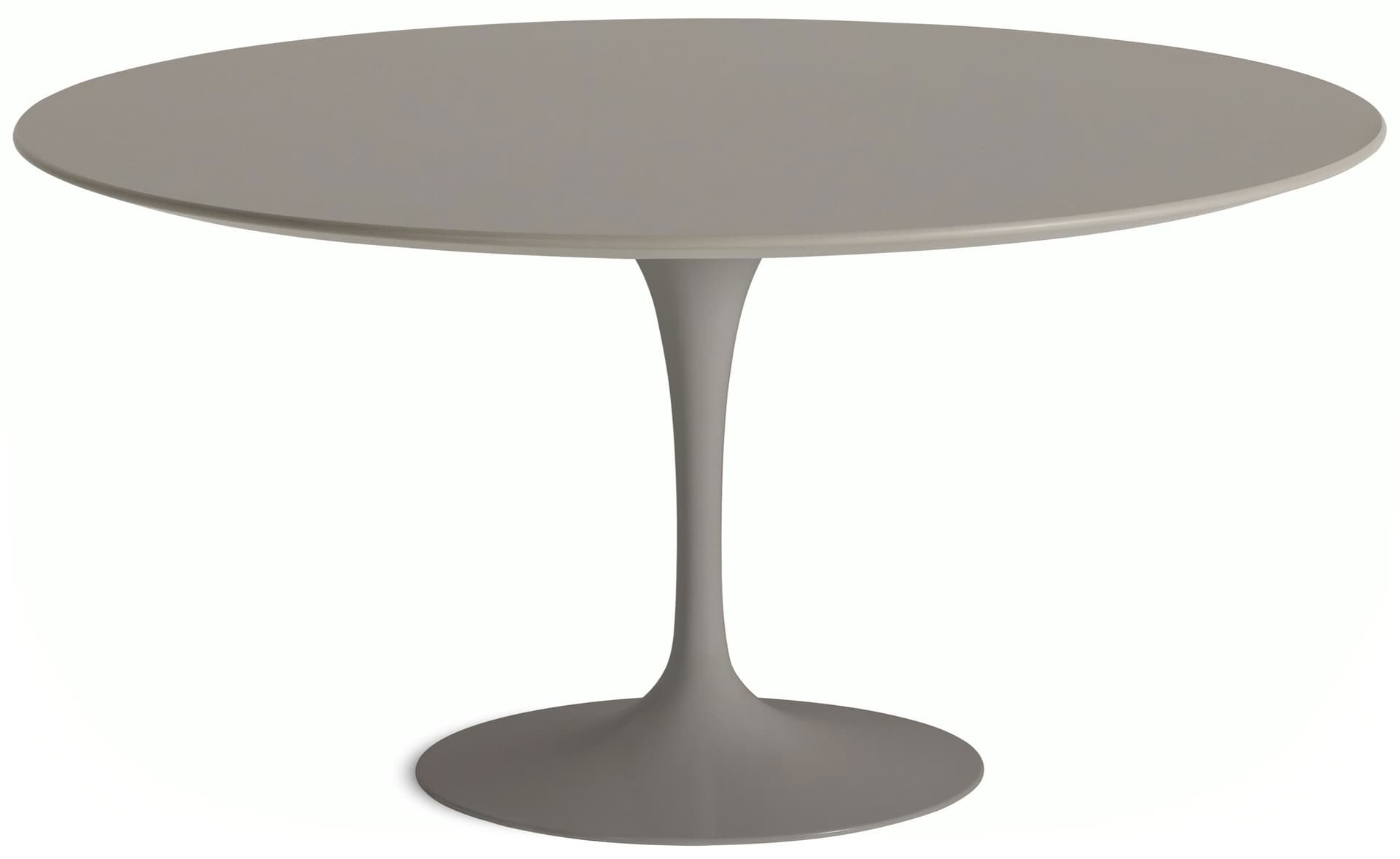 saarinen dining table - 60" round / satin - grey / laminate - modern clay