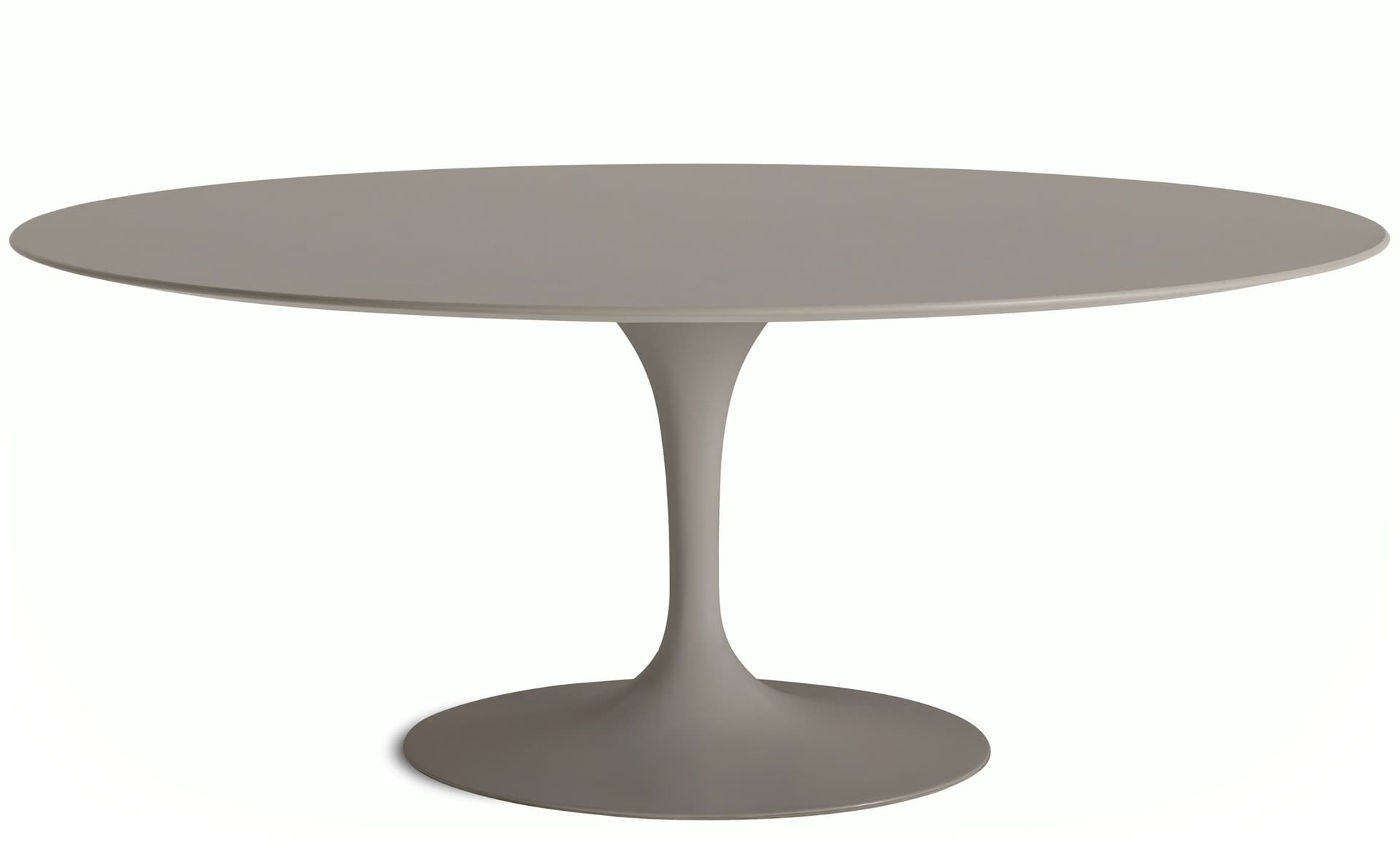 saarinen dining table - 72" oval / satin - grey / laminate - modern clay