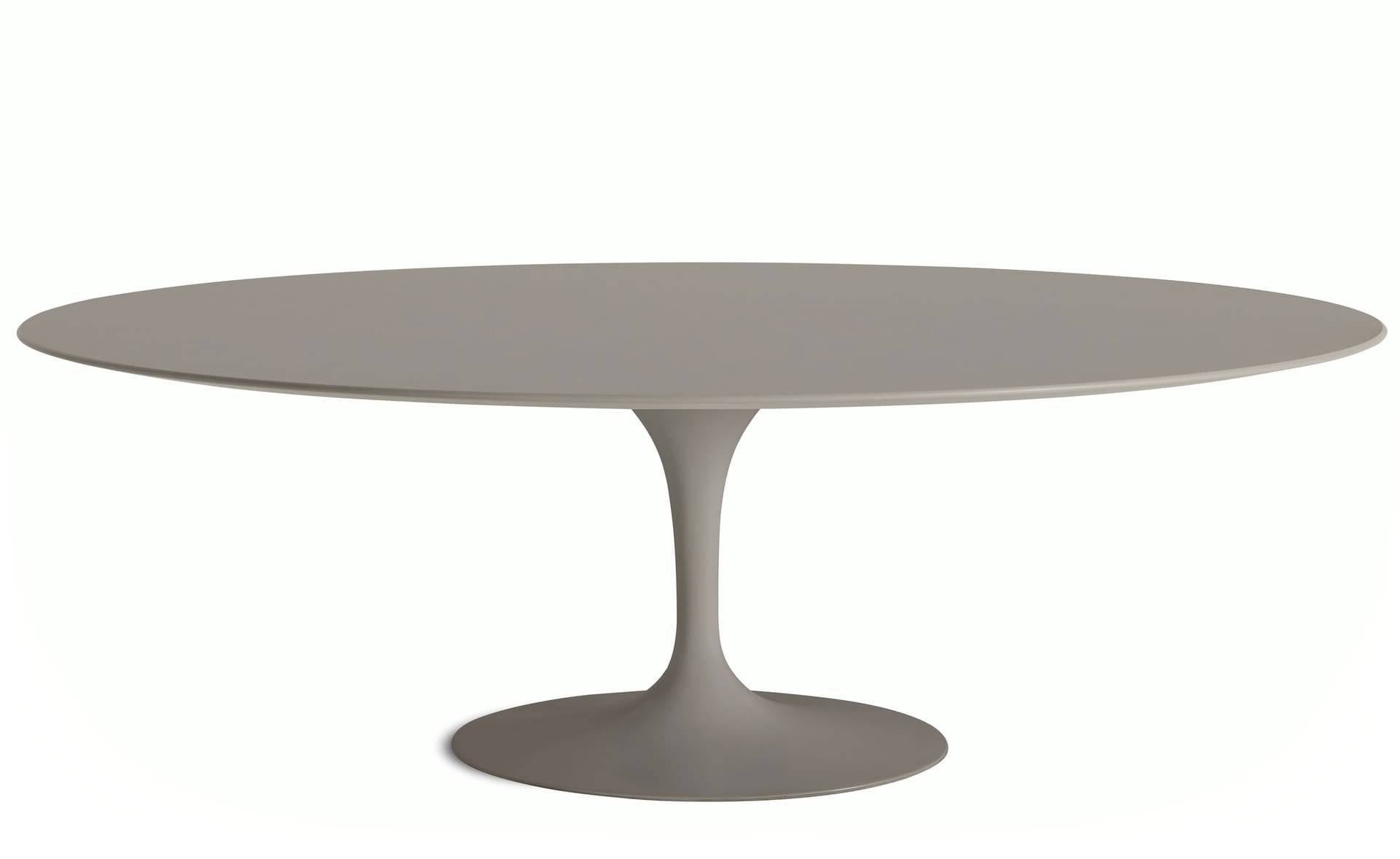 saarinen dining table - 84" oval / satin - grey / laminate - modern clay