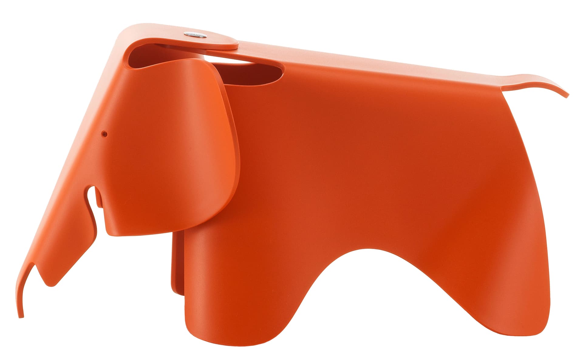 eames elephant plastic small / red orange RE
