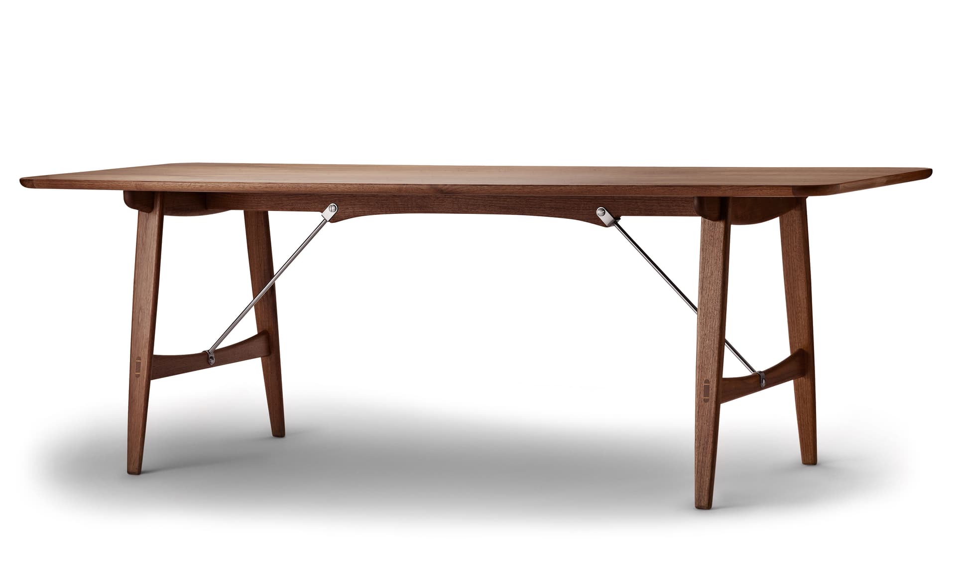 BM1160 Hunting Table / 82.7" x 32.3" - walnut, oil / stainless steel