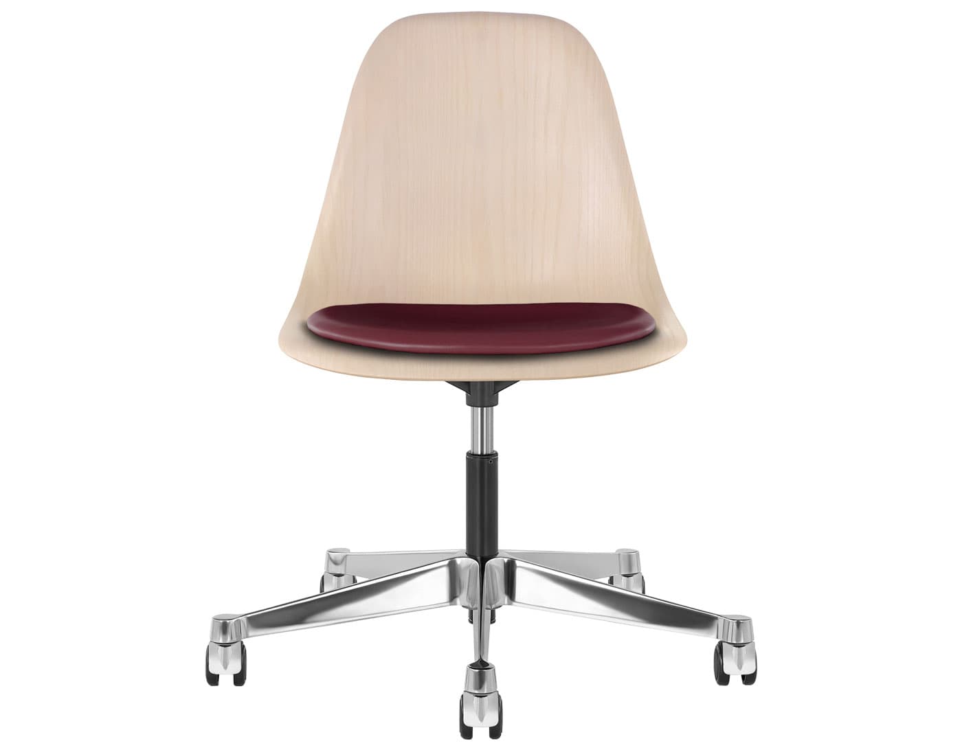 chrome - 2" hard double wheel casters - carpet (VD) / white ash (A2) / prone - mantra (1NX19)