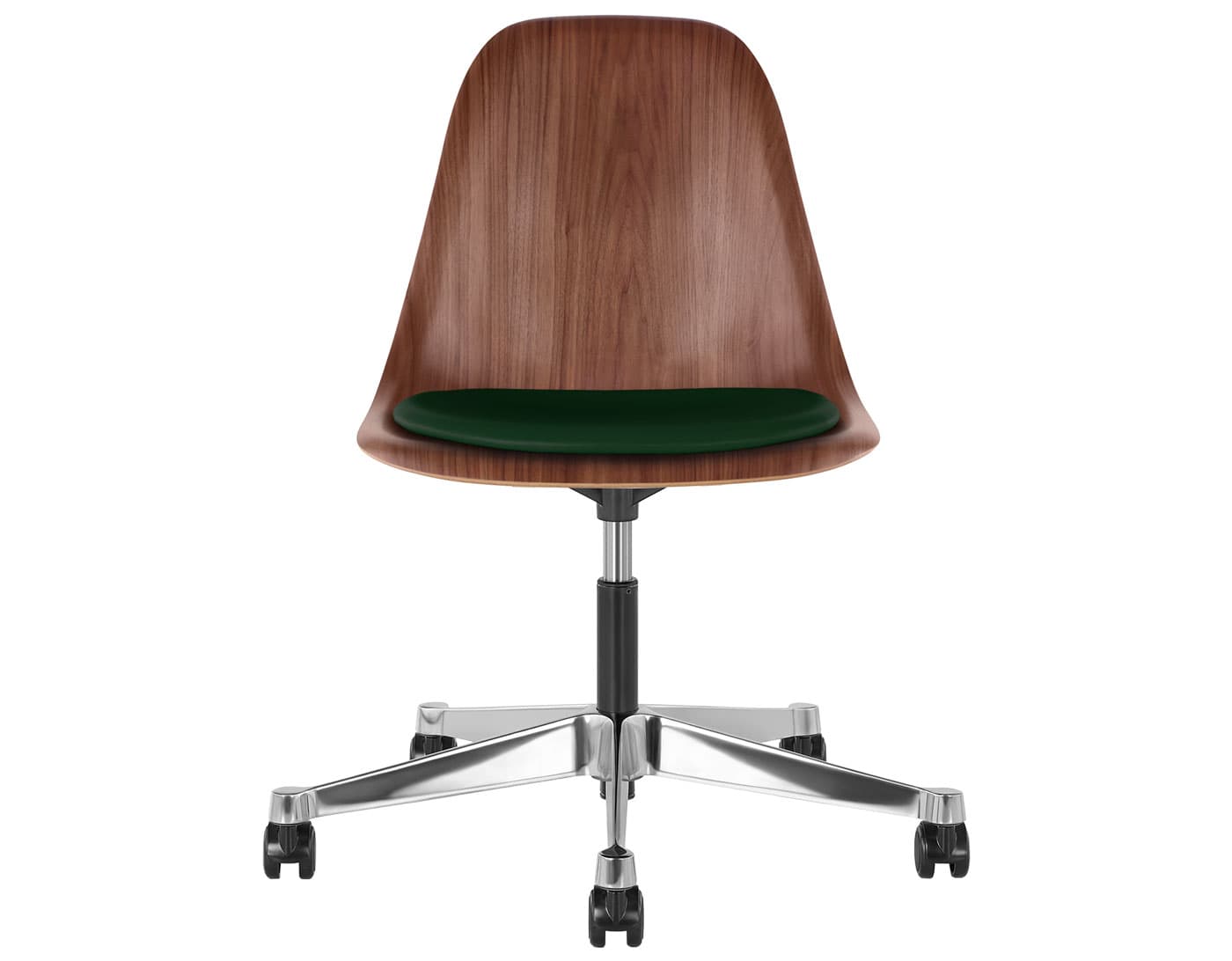 black - 2" soft double wheel casters - hard floor/carpet (BSC) / walnut (OU) / prone - vine (1NX09)