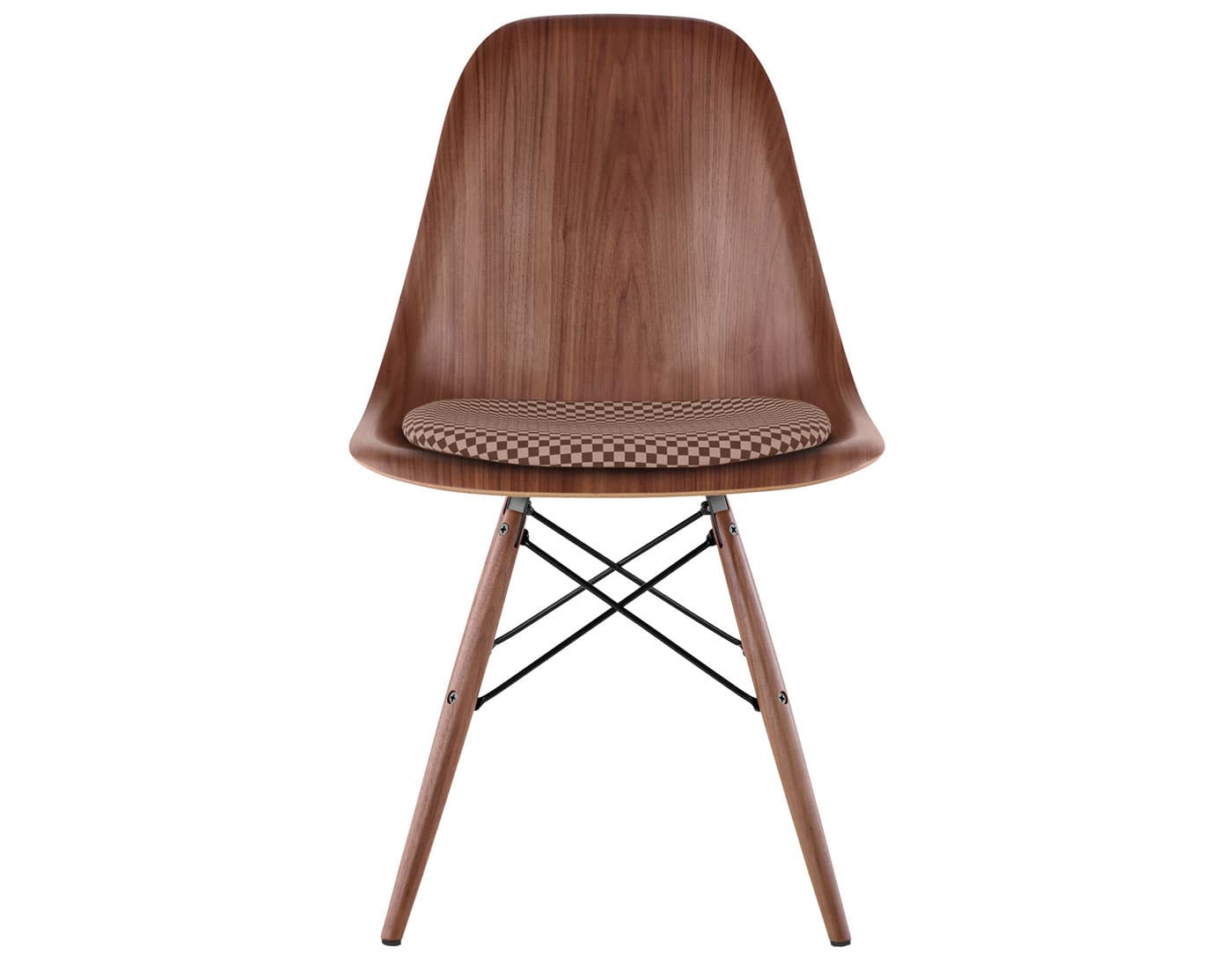standard glides (E8) / walnut (OU) / checker - siena dark/khaki (V1206) / black (BK) / walnut with black glides (OU)