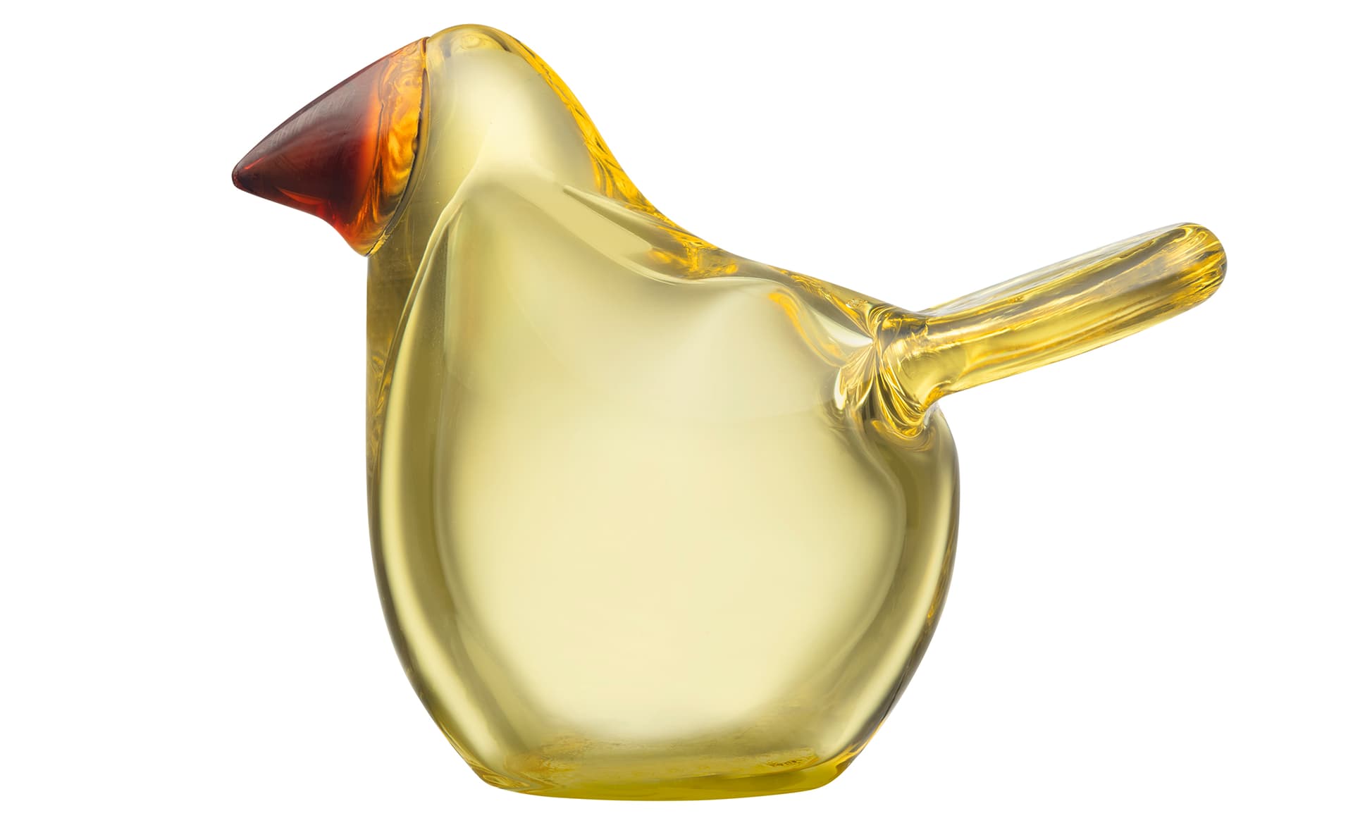 toikka flycatcher bird / lemon body - copper beak