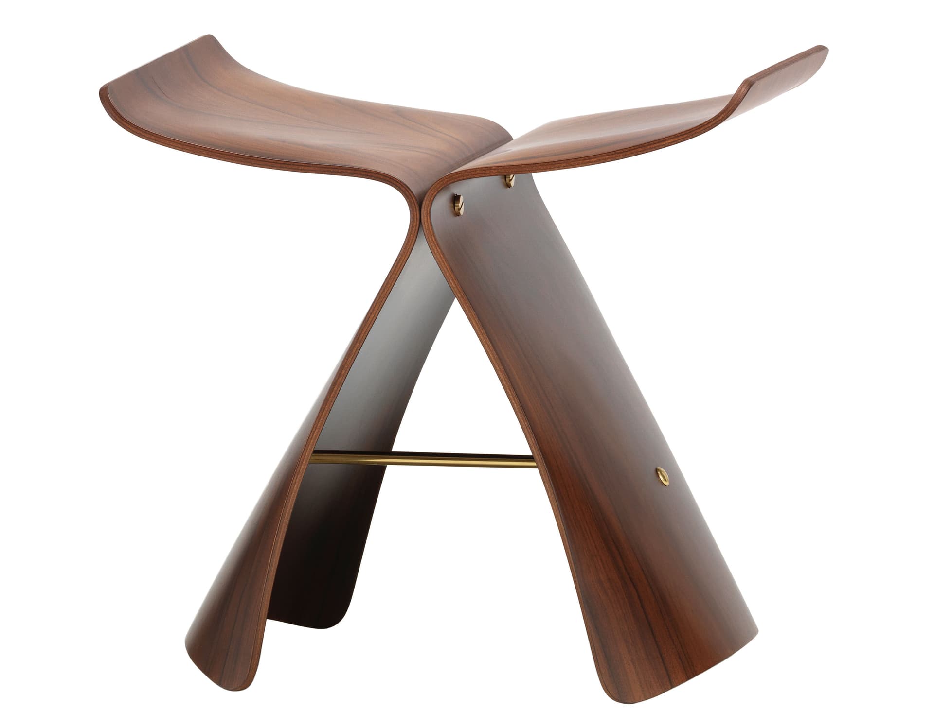 yanagi butterfly stool / santos palisander plywood
