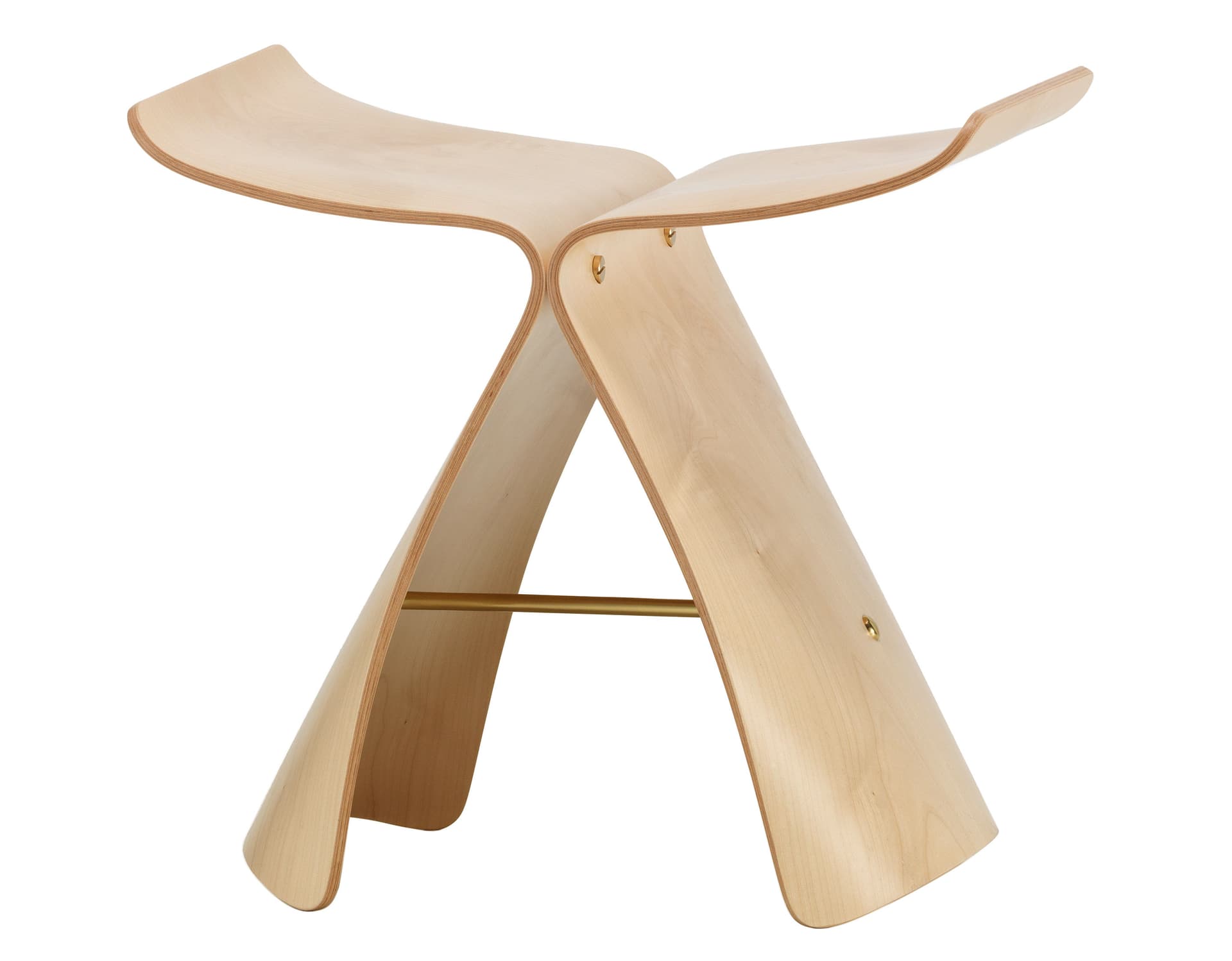 yanagi butterfly stool / natural maple plywood
