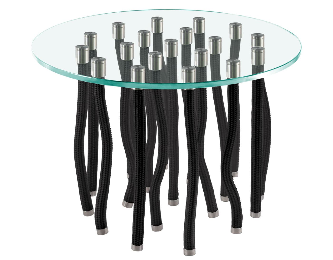 Org Table / side table height - 15.75" h / black rope