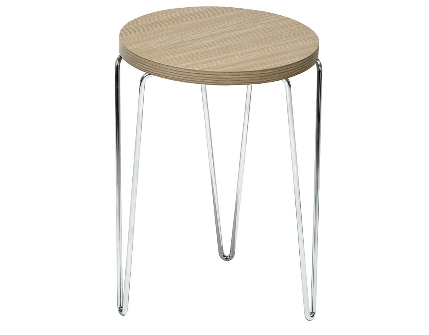 florence knoll hairpin stacking table / grey ash / chrome