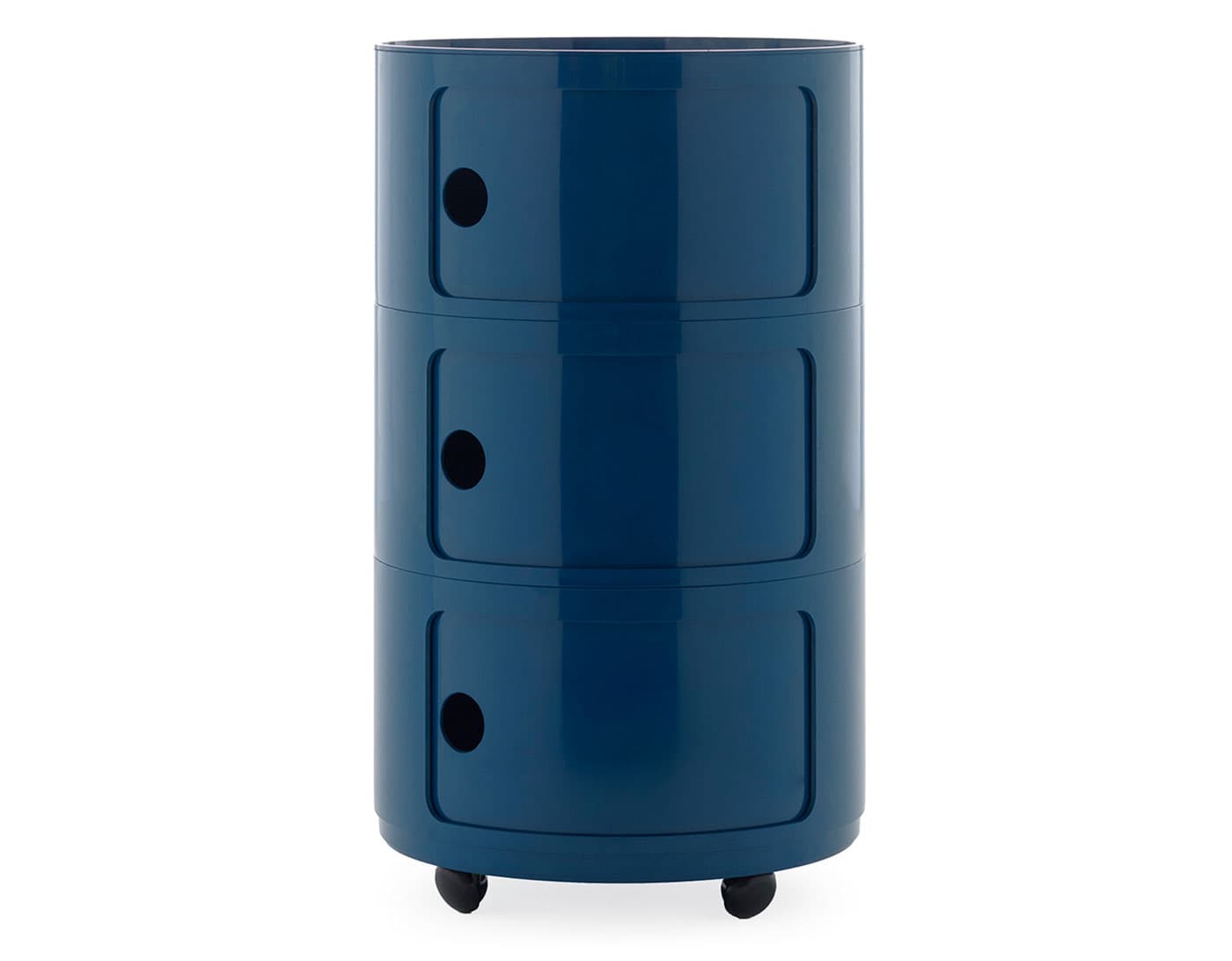 Componibili BIG / add set of 4 wheels / 3 door - blue