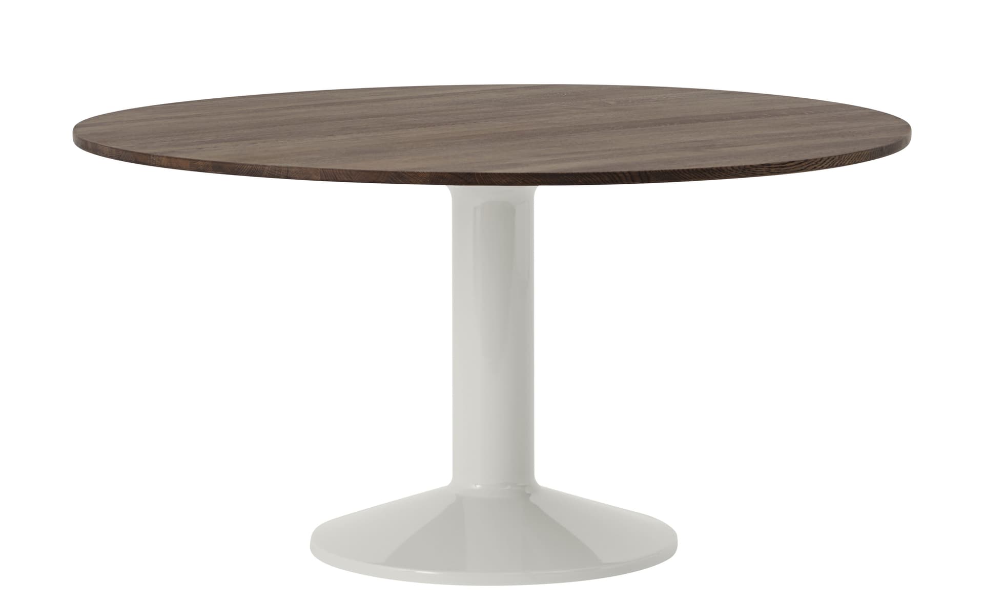 Midst Dining Table / 55.1" diameter - dark oiled oak top / grey base