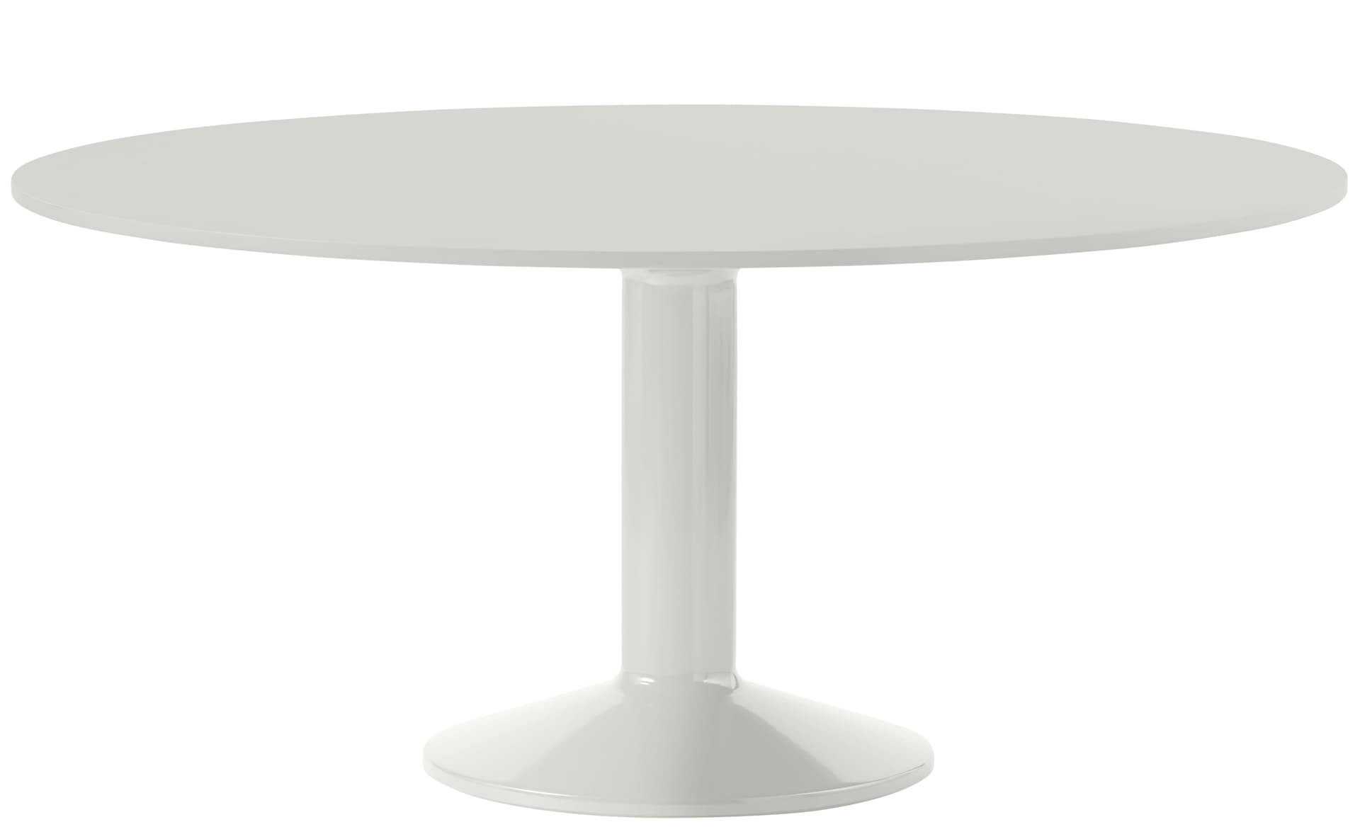 Midst Dining Table / 62.9" diameter - grey linoleum top / grey base