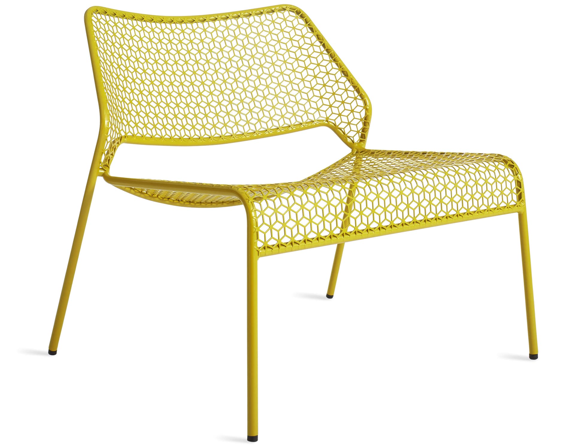 hot mesh lounge chair / natural yellow