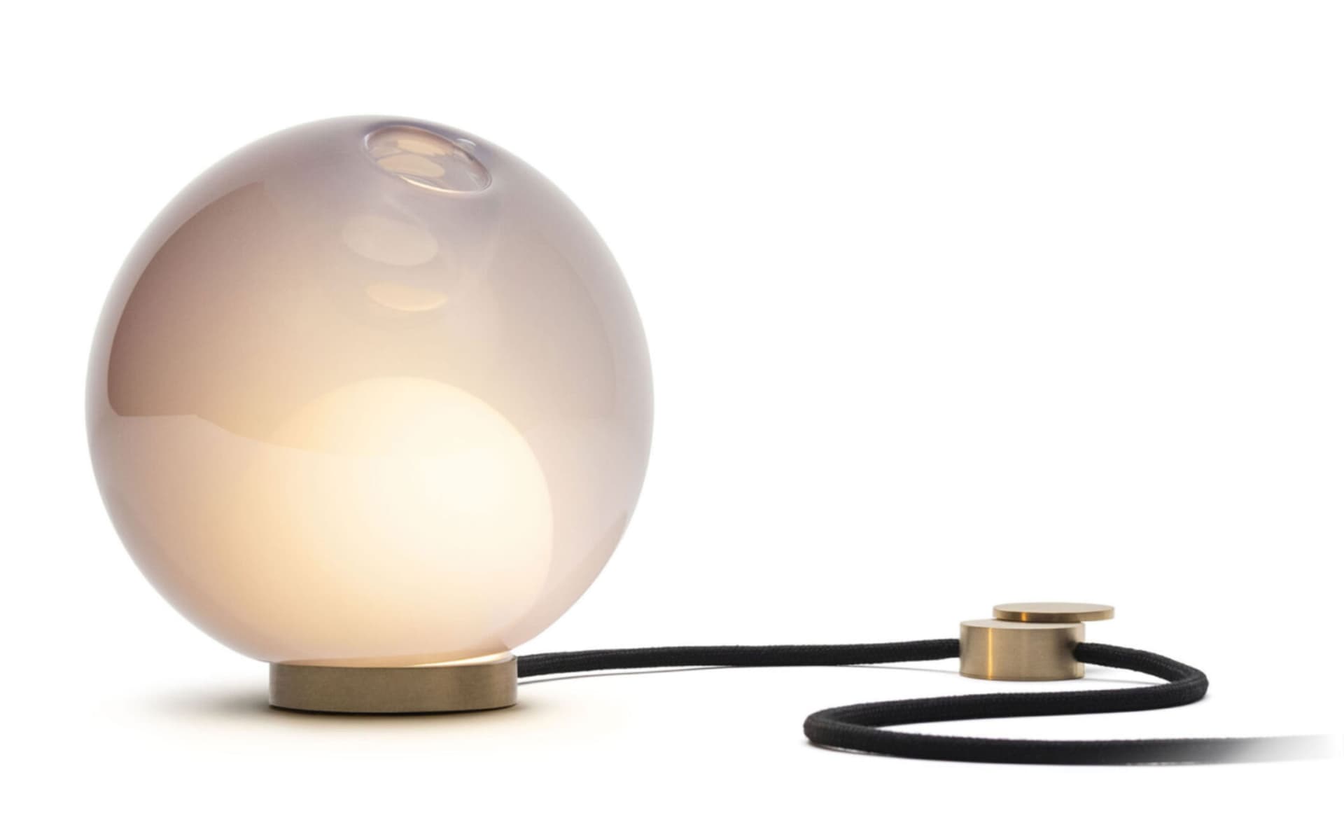 Bocci 28t Table Lamp / LED - 2500K / brass / opaque purple 1