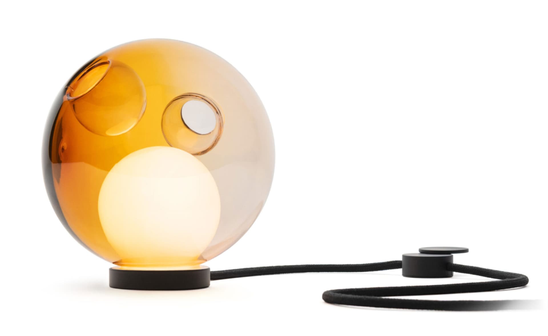 Bocci 28t Table Lamp / LED - 2500K / black / translucent orange 1