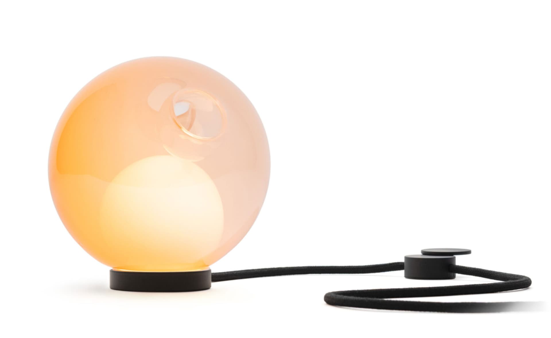 Bocci 28t Table Lamp / LED - 2500K / black / opaque orange 1