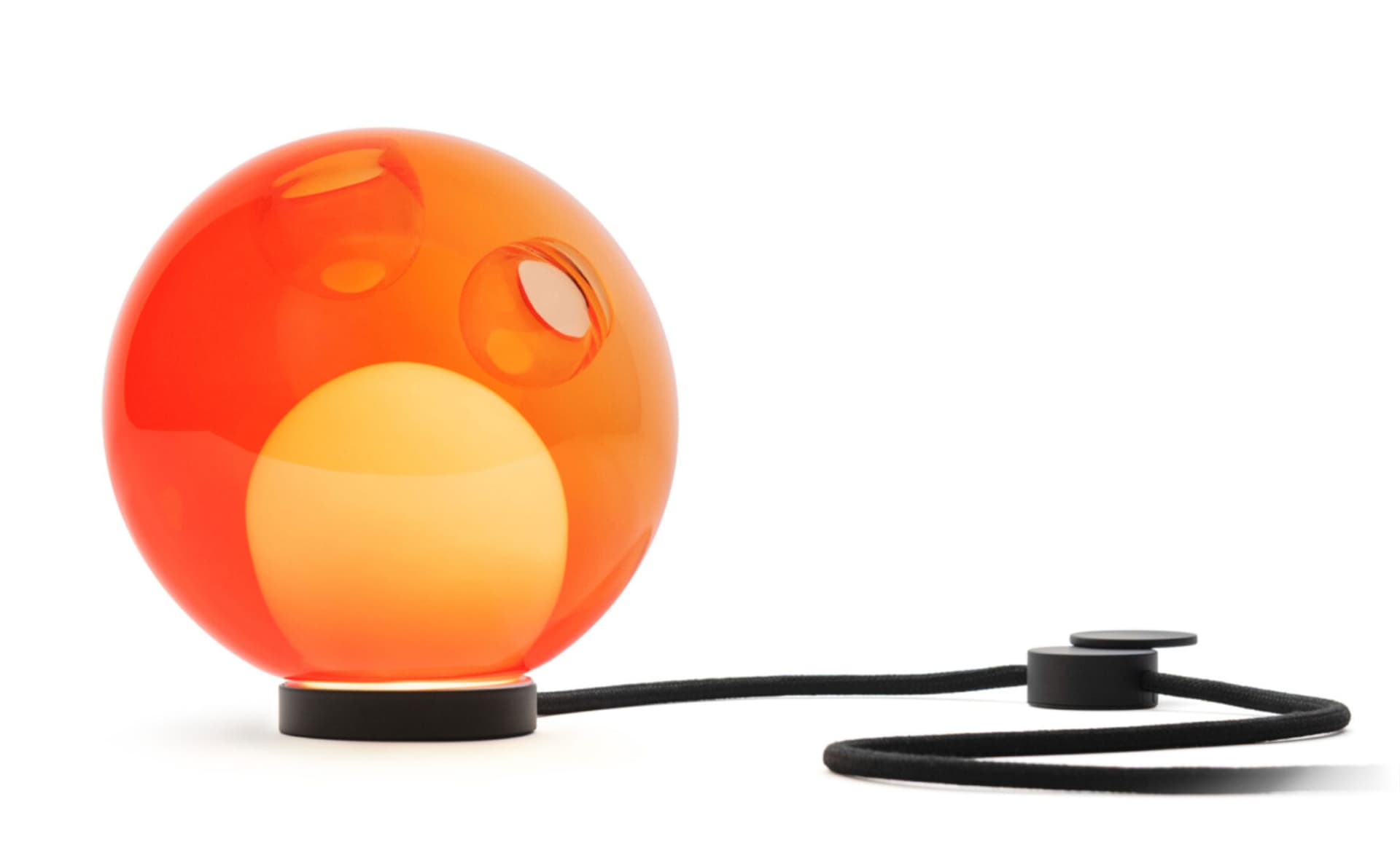 Bocci 28t Table Lamp / LED - 2500K / black / translucent orange 2