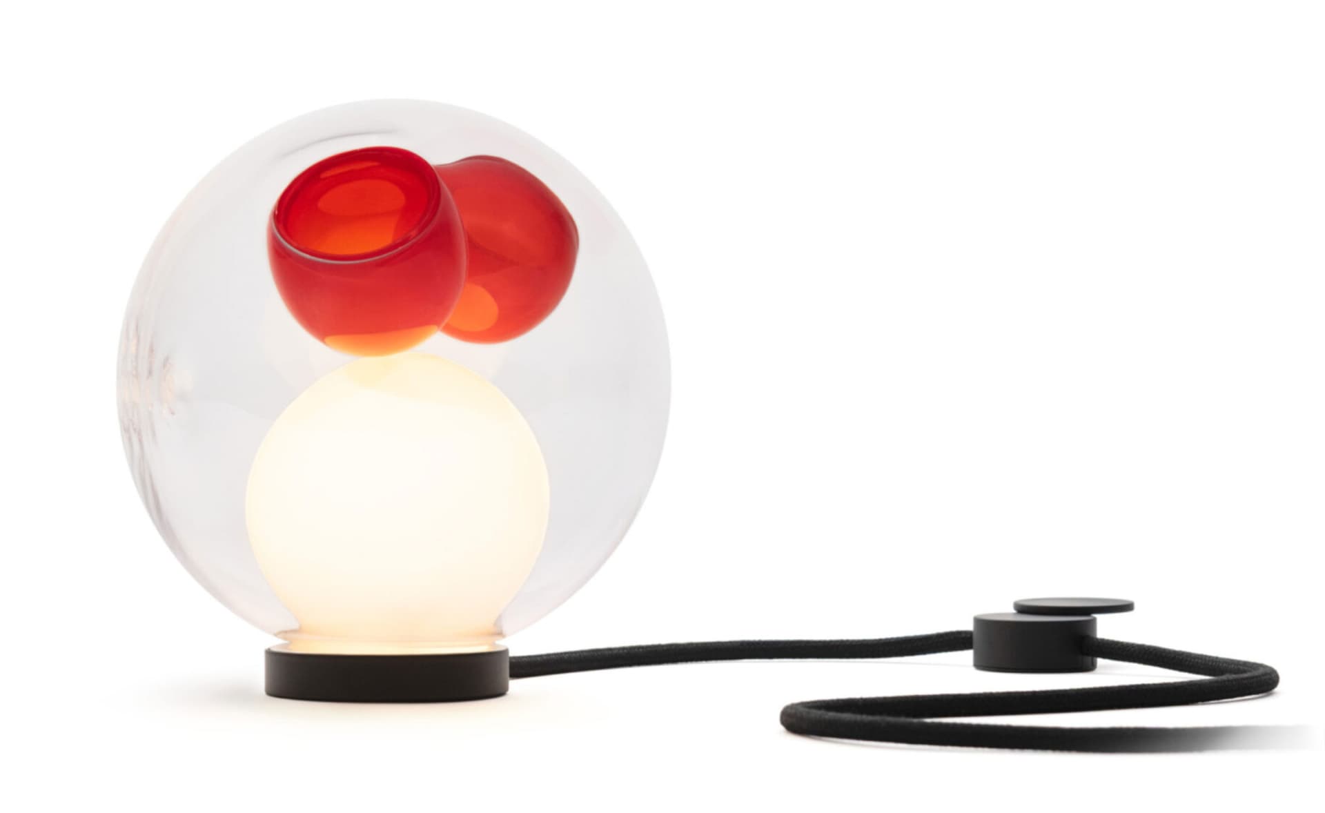 Bocci 28t Table Lamp / LED - 2500K / black / clear with orange 2 inclusions