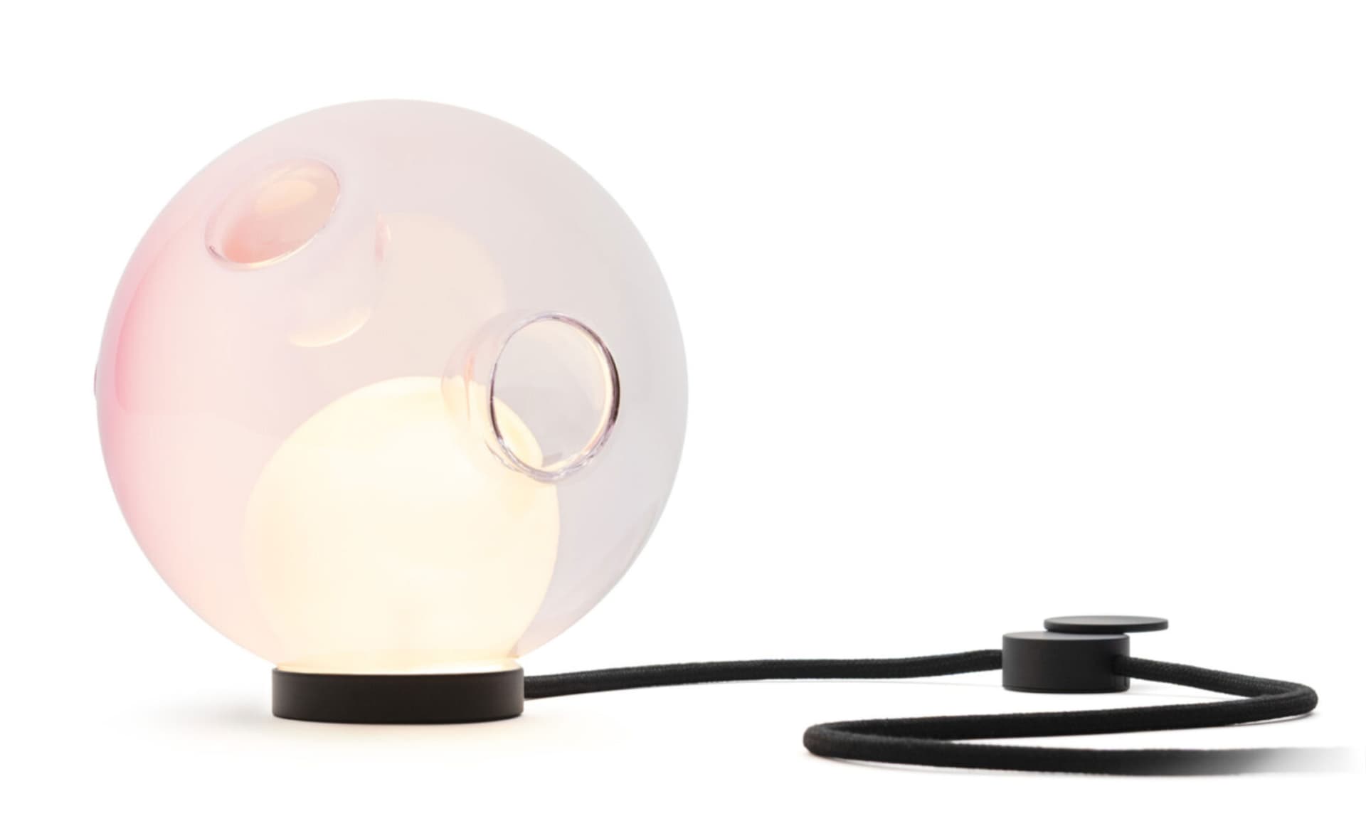 Bocci 28t Table Lamp / LED - 2500K / black / opaque pink 1