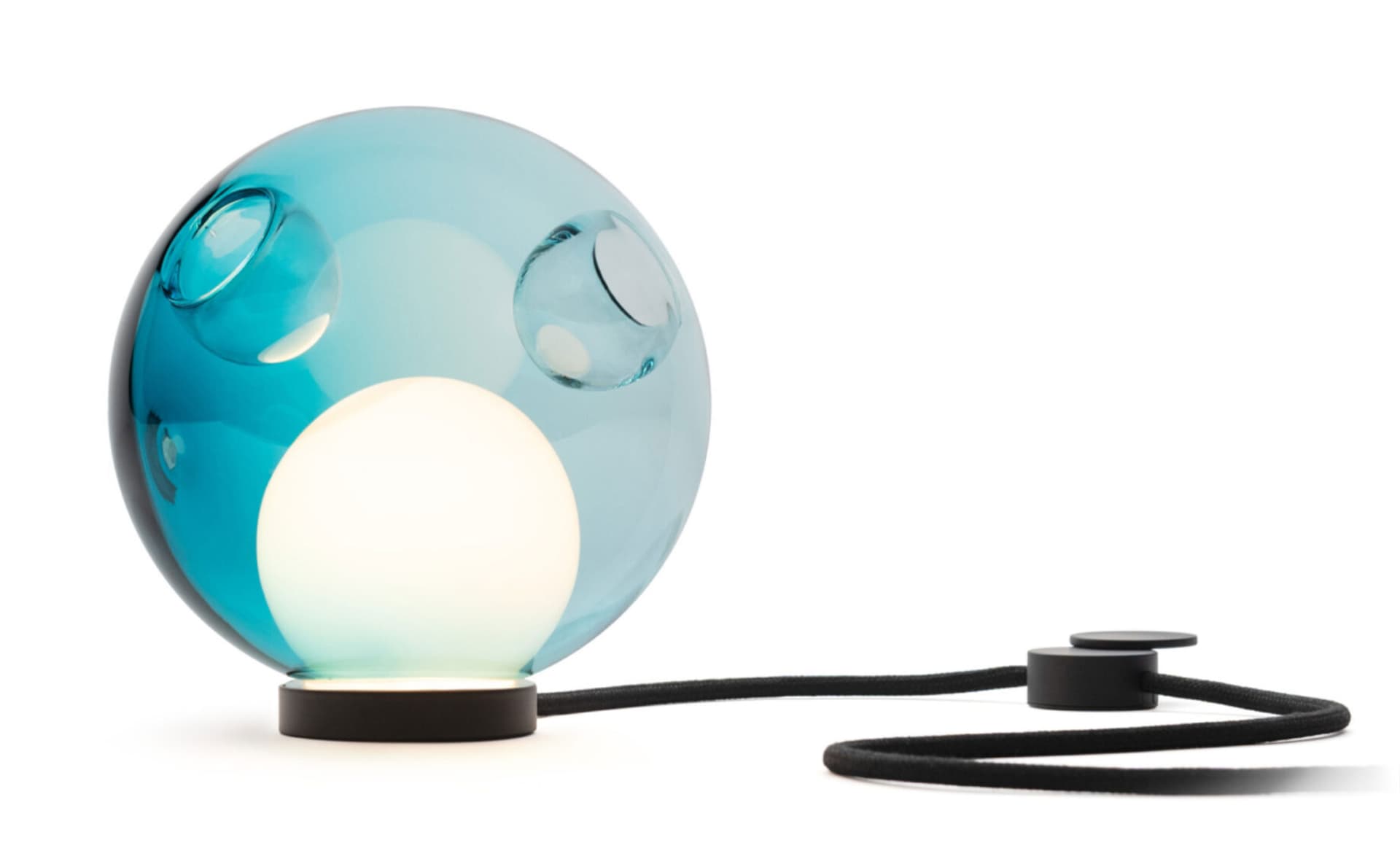 Bocci 28t Table Lamp / LED - 2500K / black / translucent blue 1