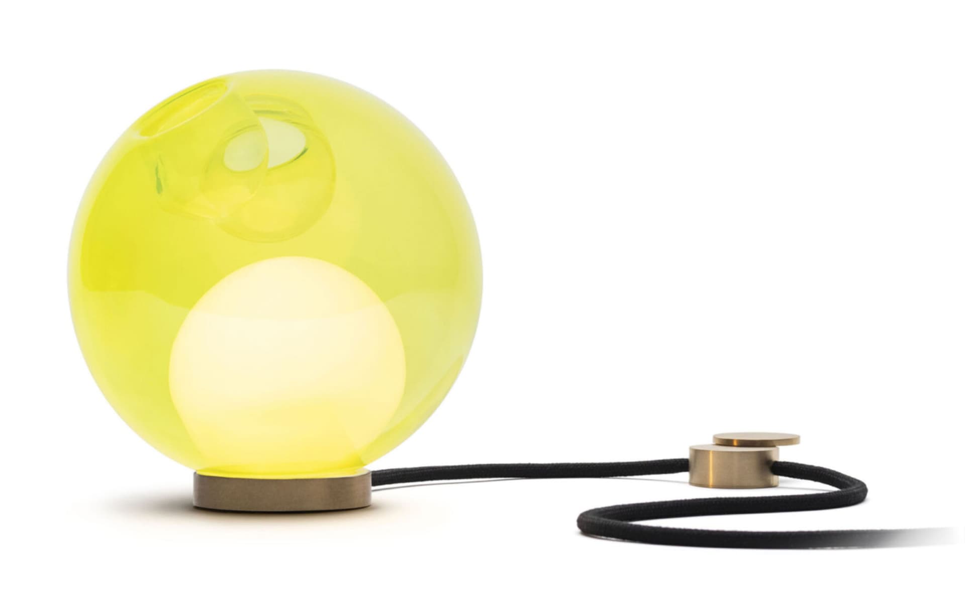 Bocci 28t Table Lamp / LED - 2700K / brass / translucent yellow 2