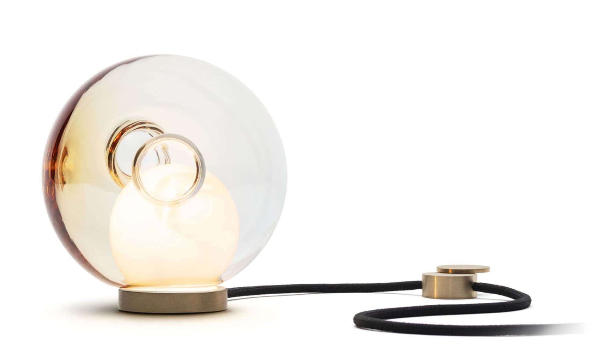 Bocci 28t Table Lamp / LED - 2700K / brass / translucent yellow 4