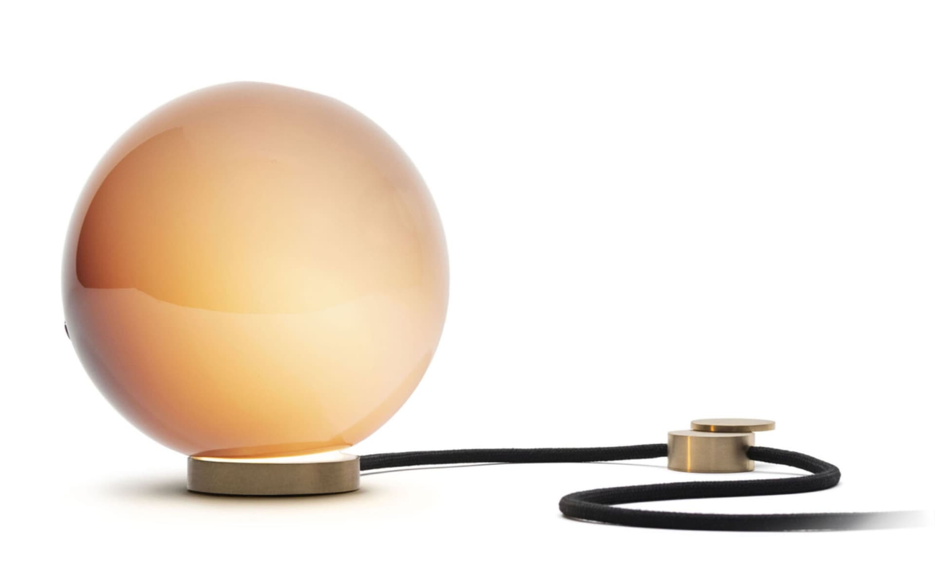 Bocci 28t Table Lamp / LED - 2700K / brass / opaque purple 2