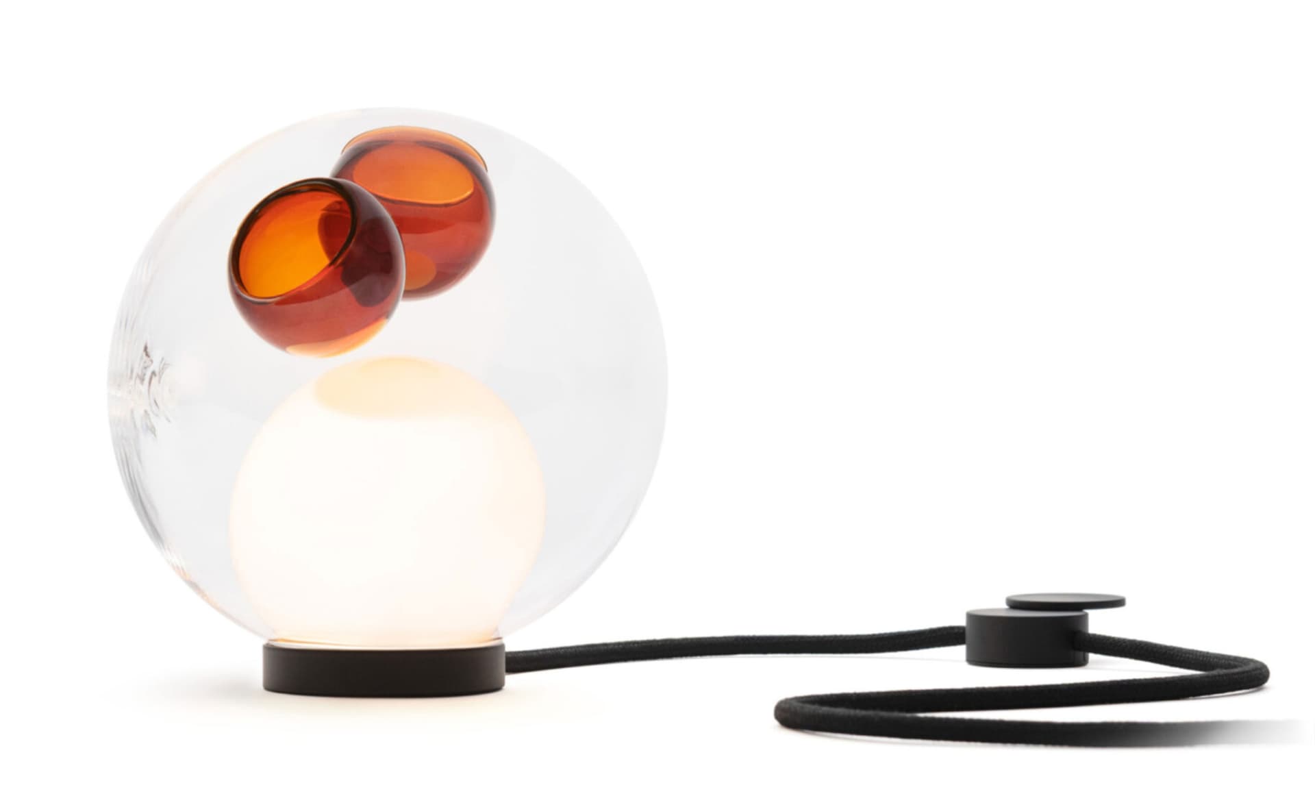 Bocci 28t Table Lamp / LED - 2700K / black / clear with orange 1 inclusions