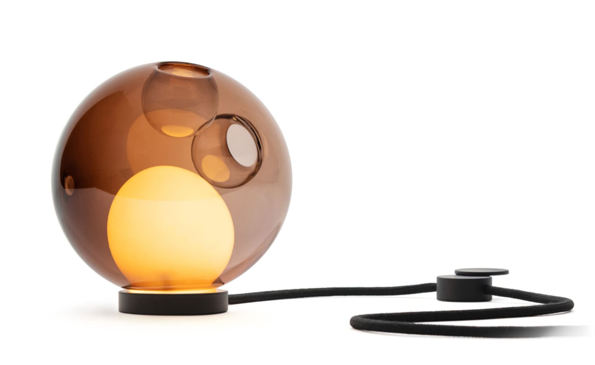 Bocci 28t Table Lamp / LED - 2700K / black / translucent orange 4