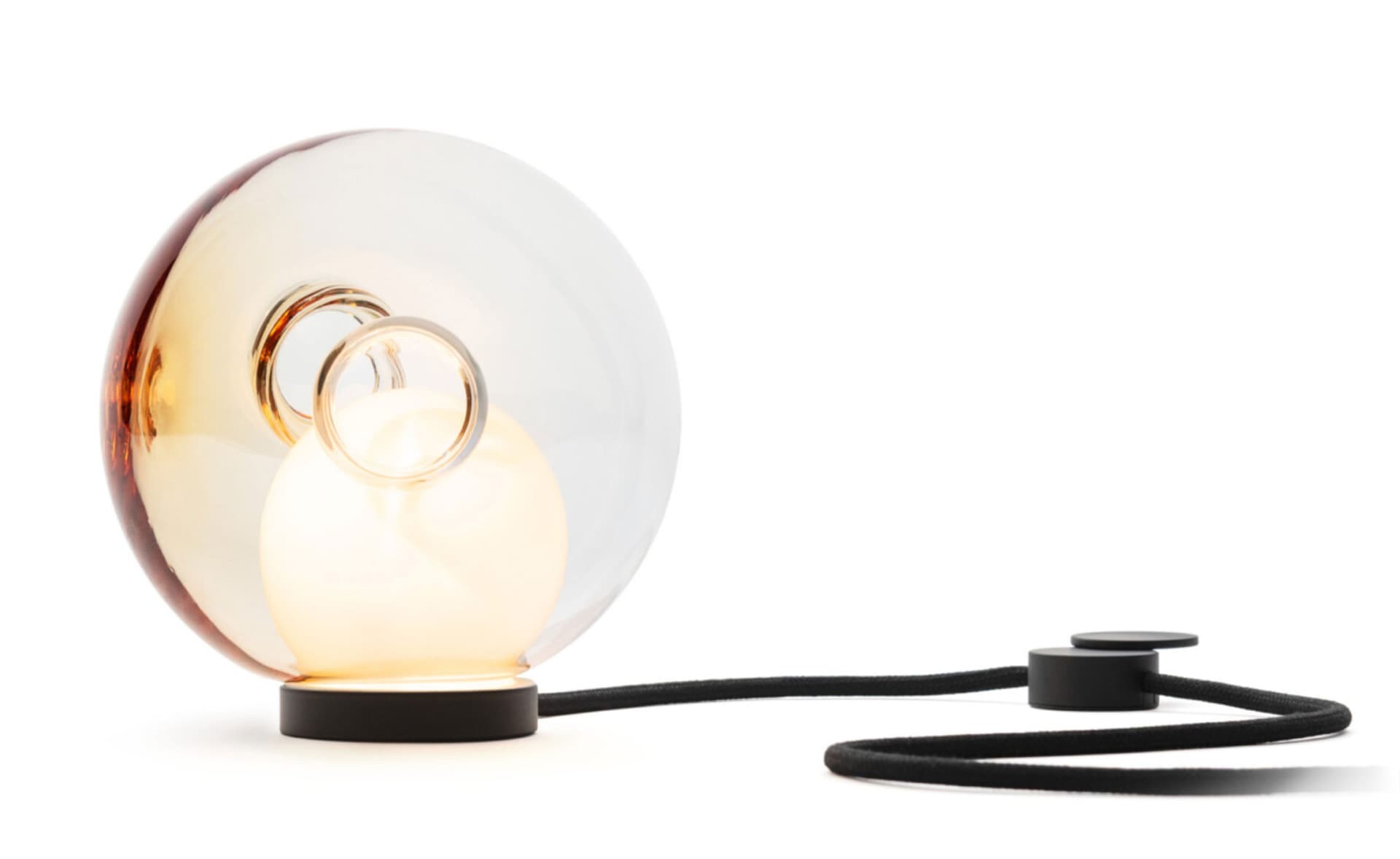 Bocci 28t Table Lamp / LED - 2700K / black / translucent yellow 4