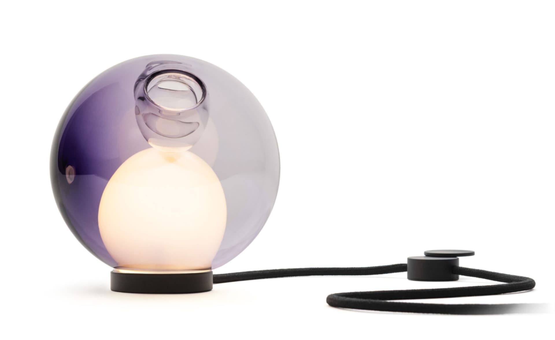 Bocci 28t Table Lamp / LED - 2700K / black / translucent purple 2