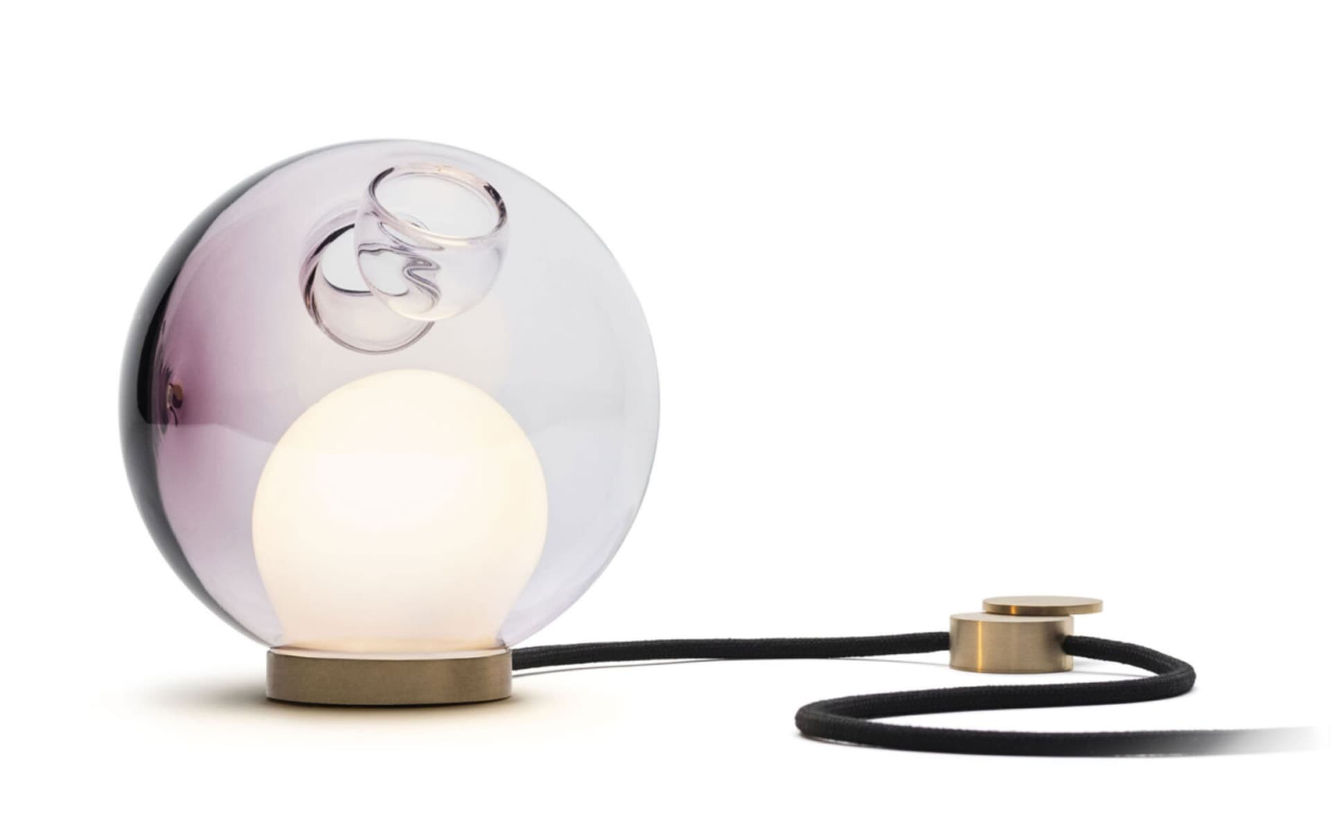 Bocci 28t Table Lamp / LED - 3000K / brass / translucent purple 4