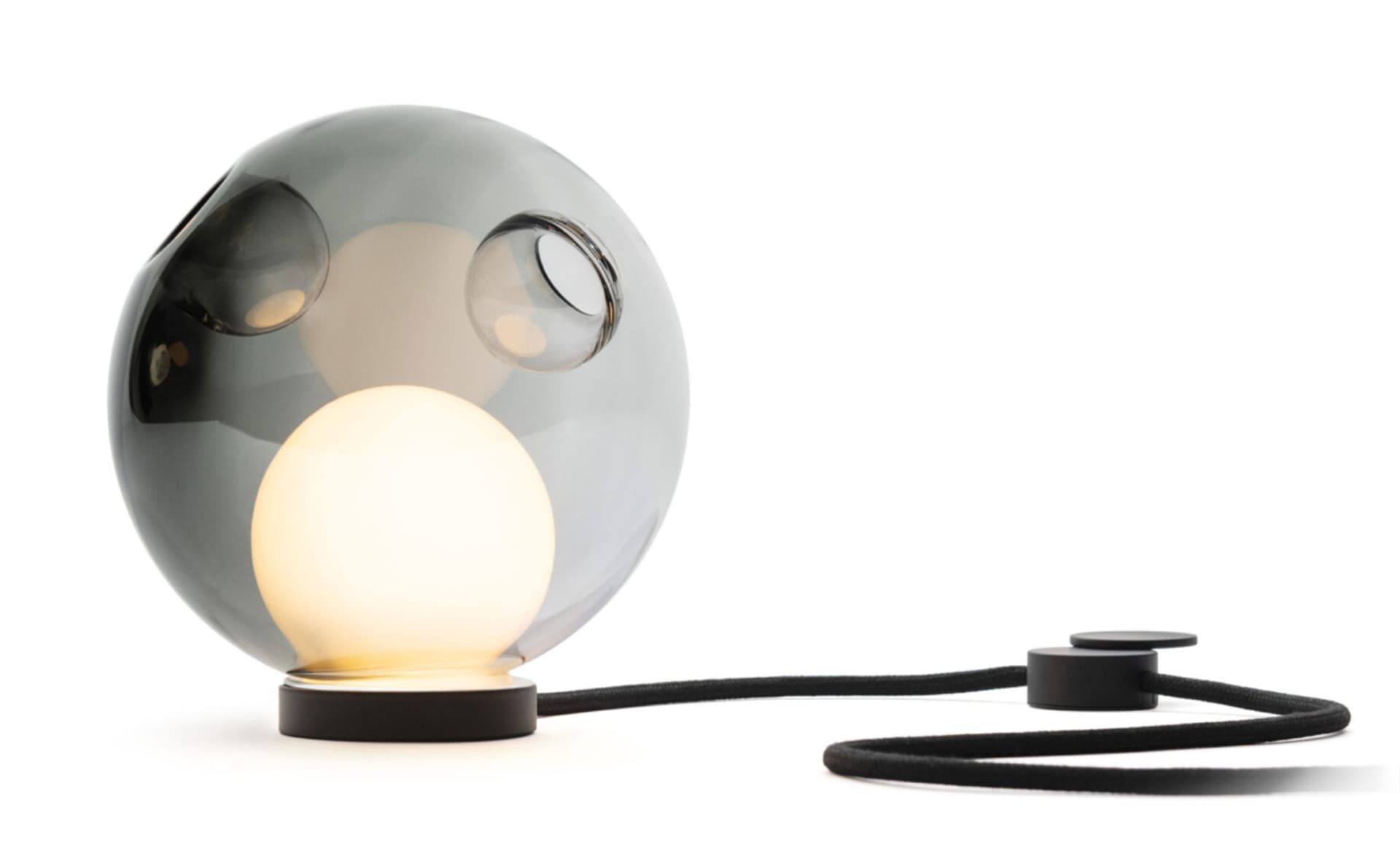 Bocci 28t Table Lamp / LED - 3000K / black / translucent grey 1