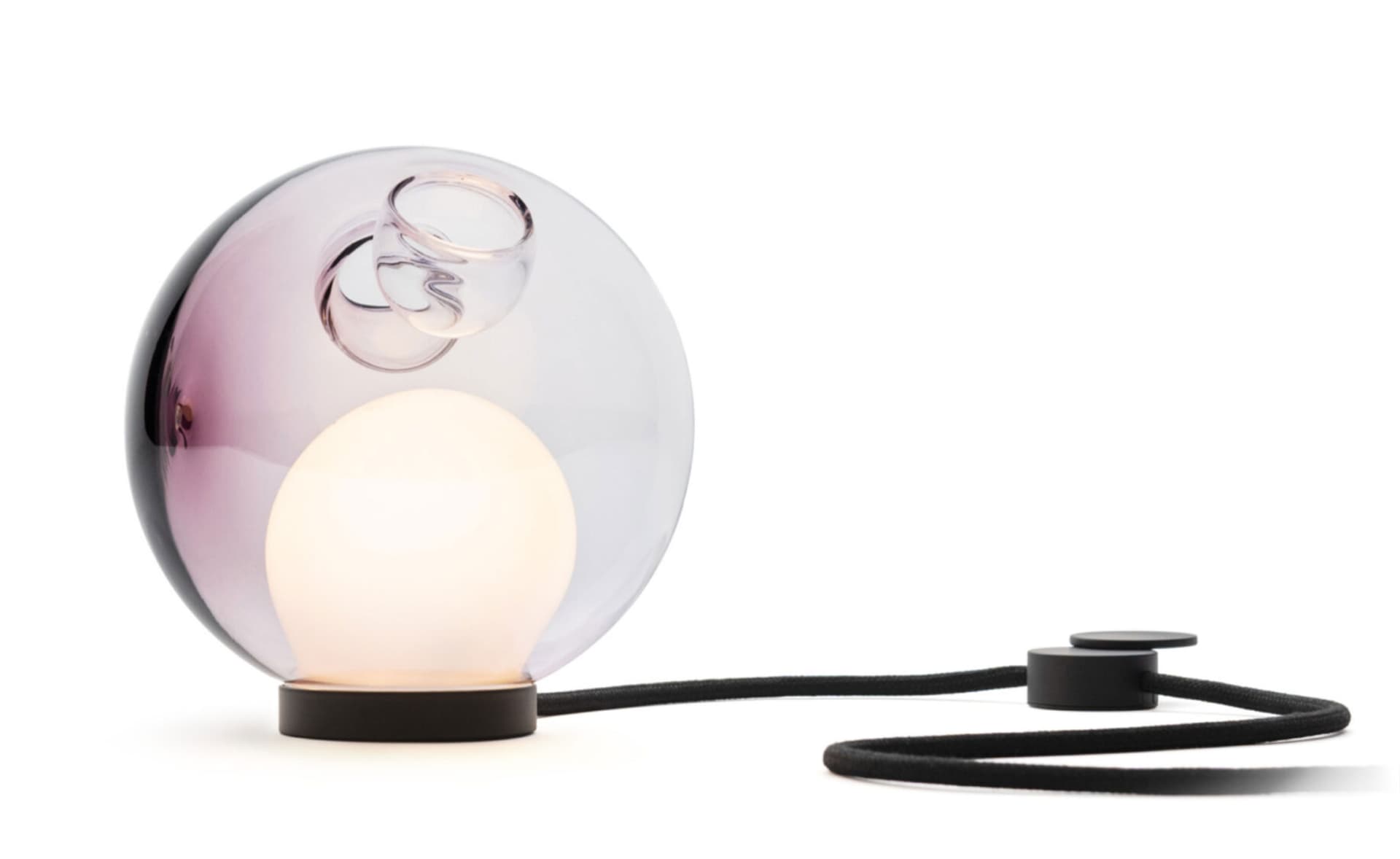 Bocci 28t Table Lamp / LED - 3000K / black / translucent purple 4