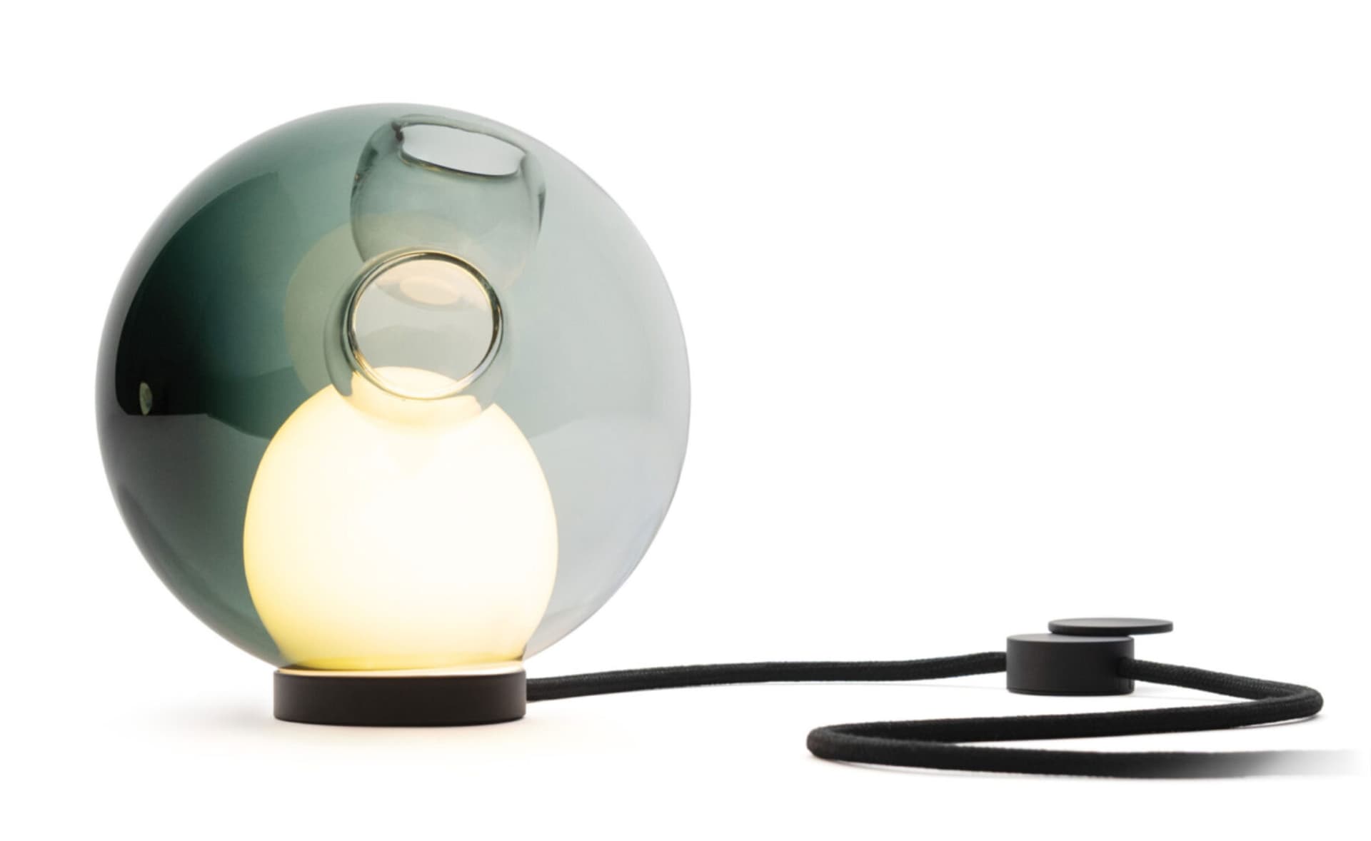 Bocci 28t Table Lamp / LED - 3000K / black / translucent blue 4