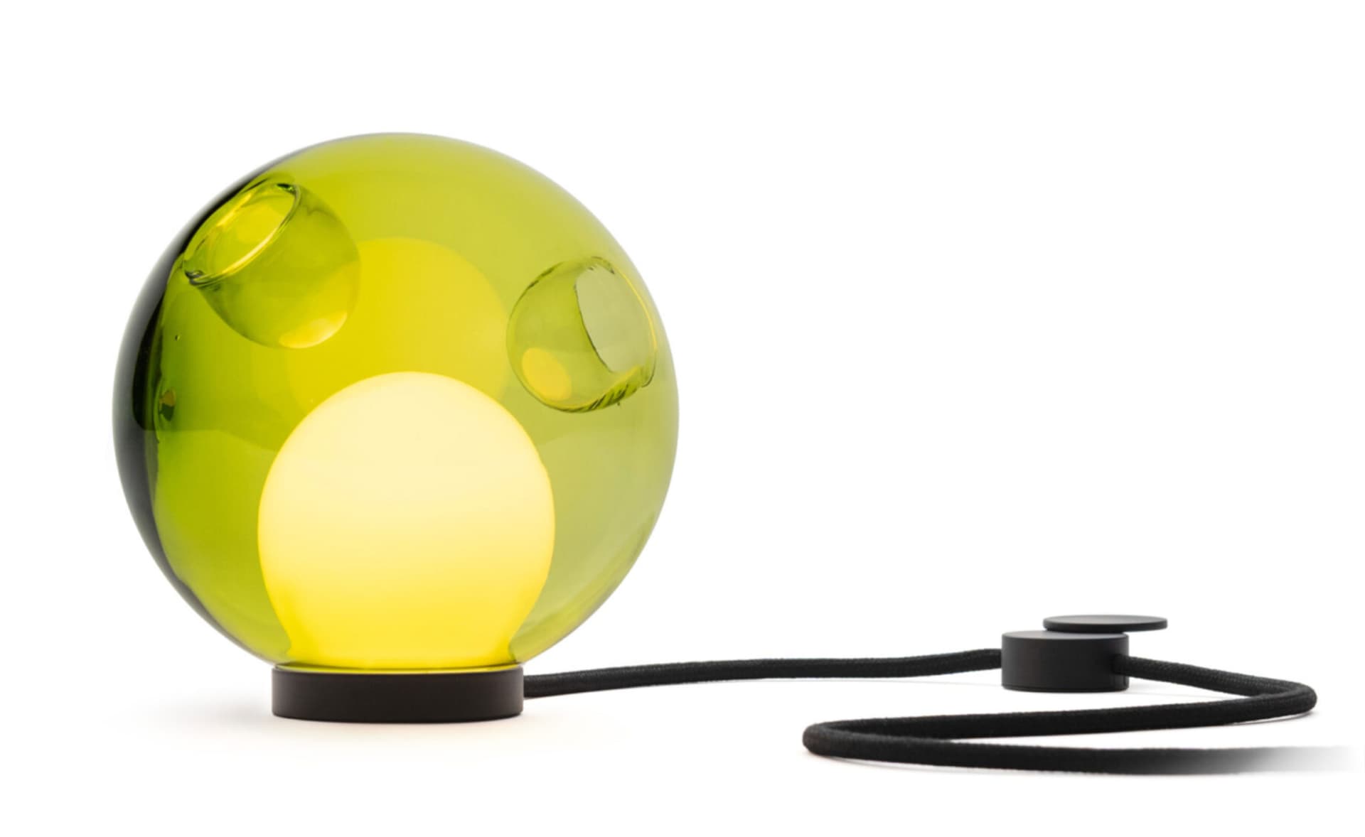 Bocci 28t Table Lamp / LED - 3000K / black / translucent green 1