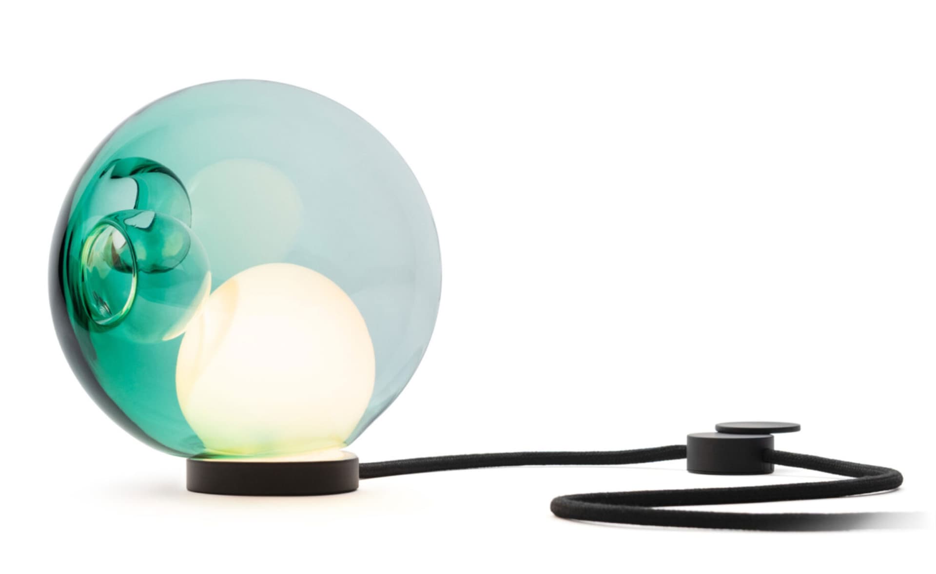Bocci 28t Table Lamp / LED - 3000K / black / translucent green 2
