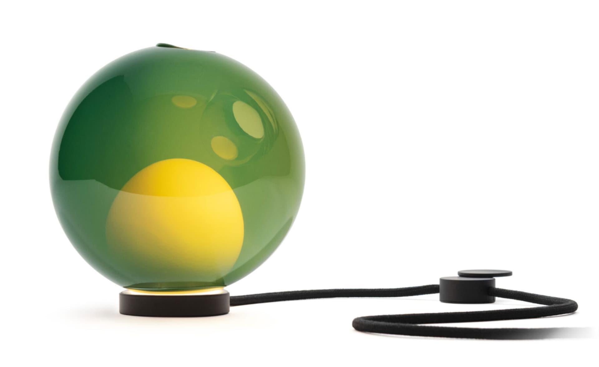 Bocci 28t Table Lamp / LED - 3000K / black / opaque green 6