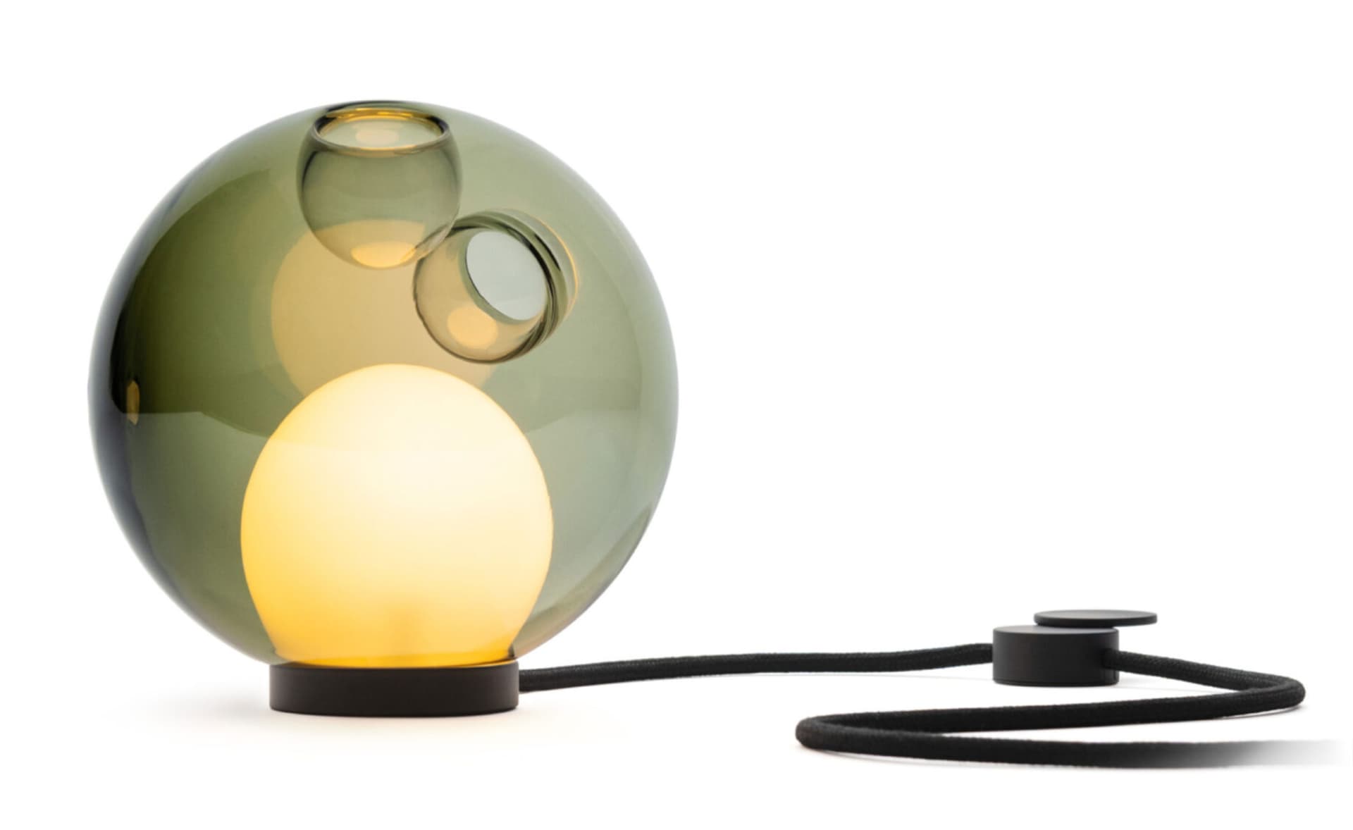 Bocci 28t Table Lamp / LED - 2500K / black / translucent green 4