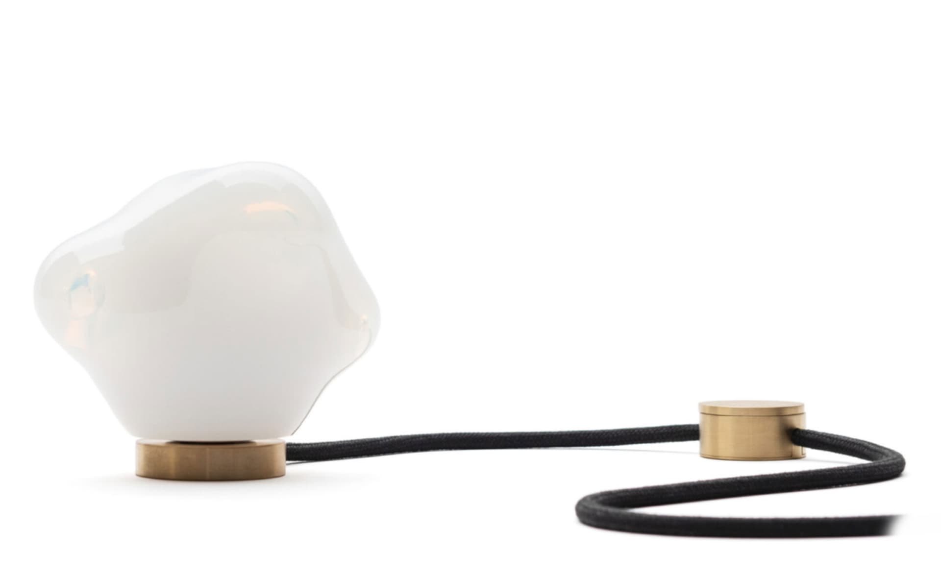 Bocci 57t Table Lamp / LED - 3000K / brass / white opaline