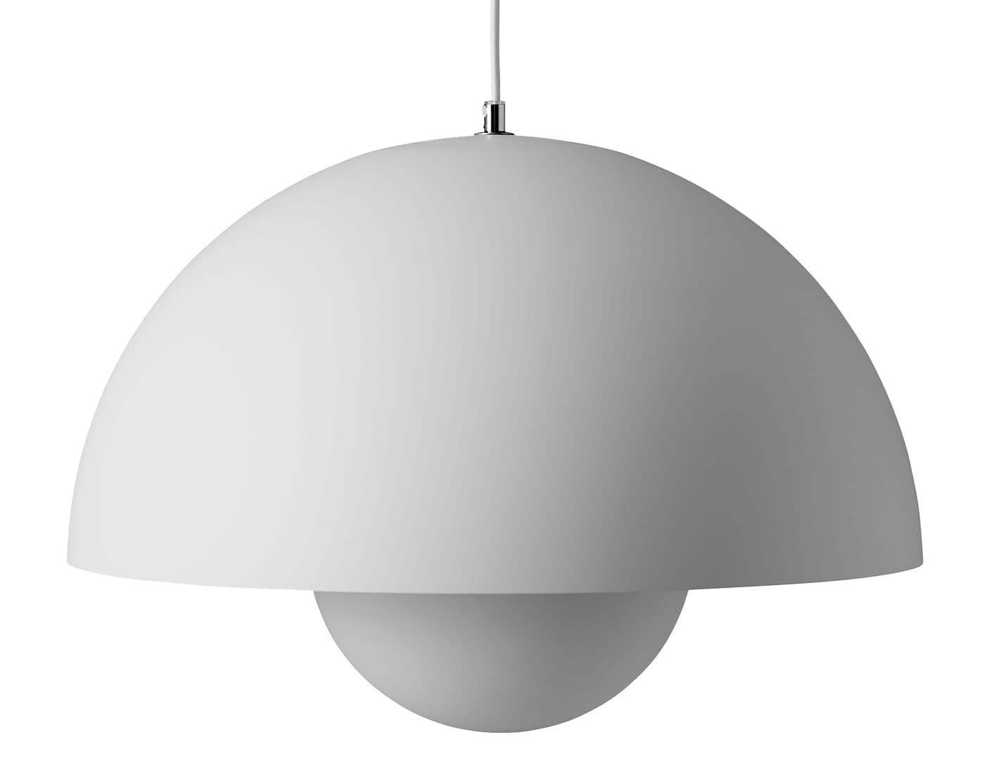Flowerpot VP2 Pendant Lamp / matte white / matching cord