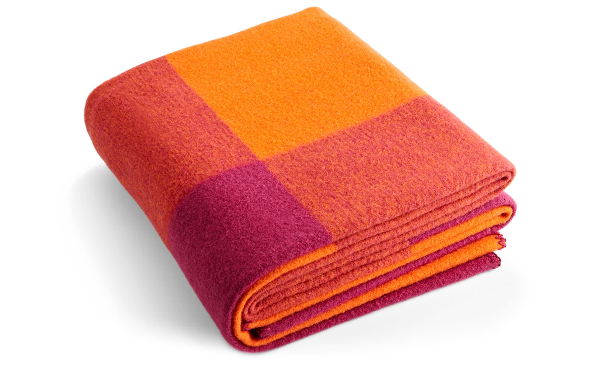 alexander girard throw blanket / orange/fuschia