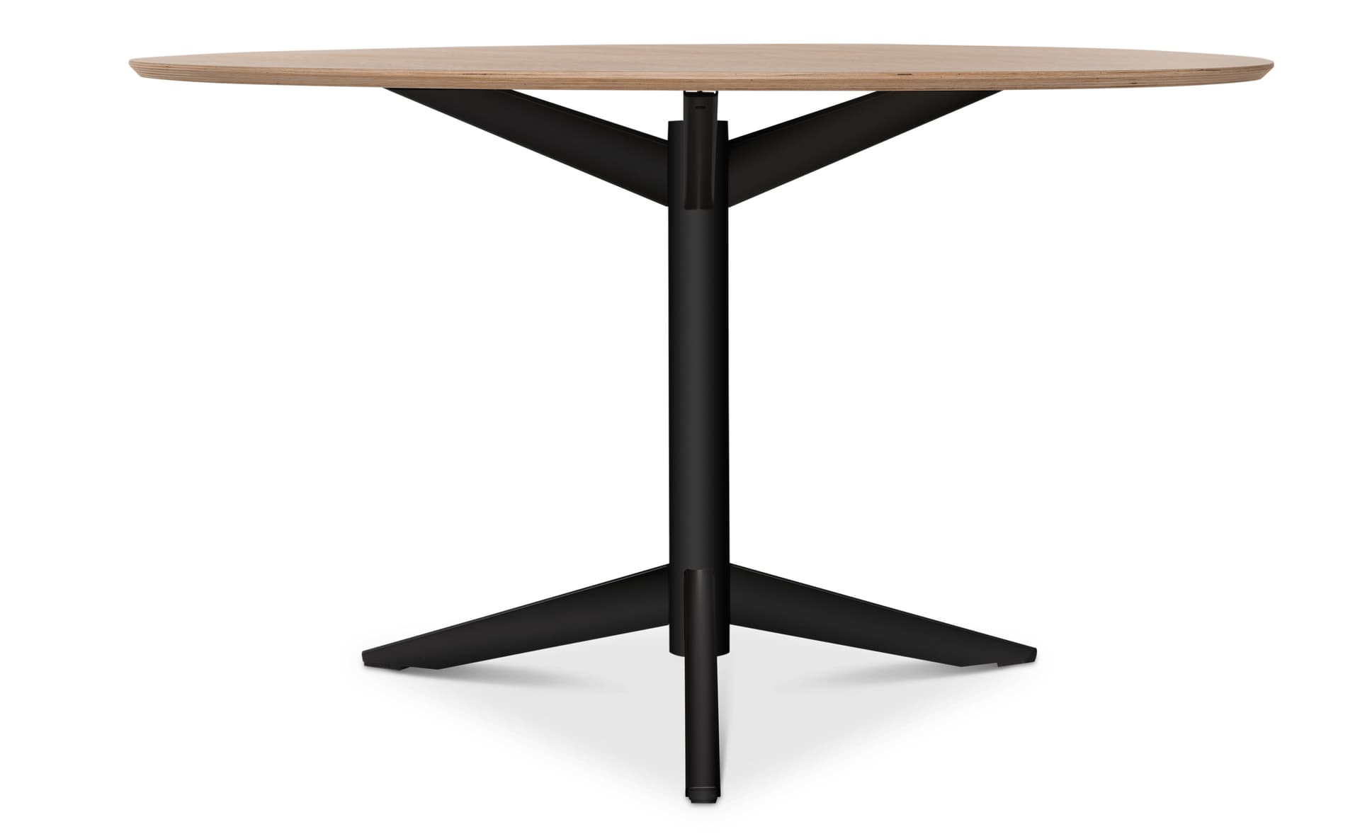 TE06 Dining Table / oak - natural top / black base