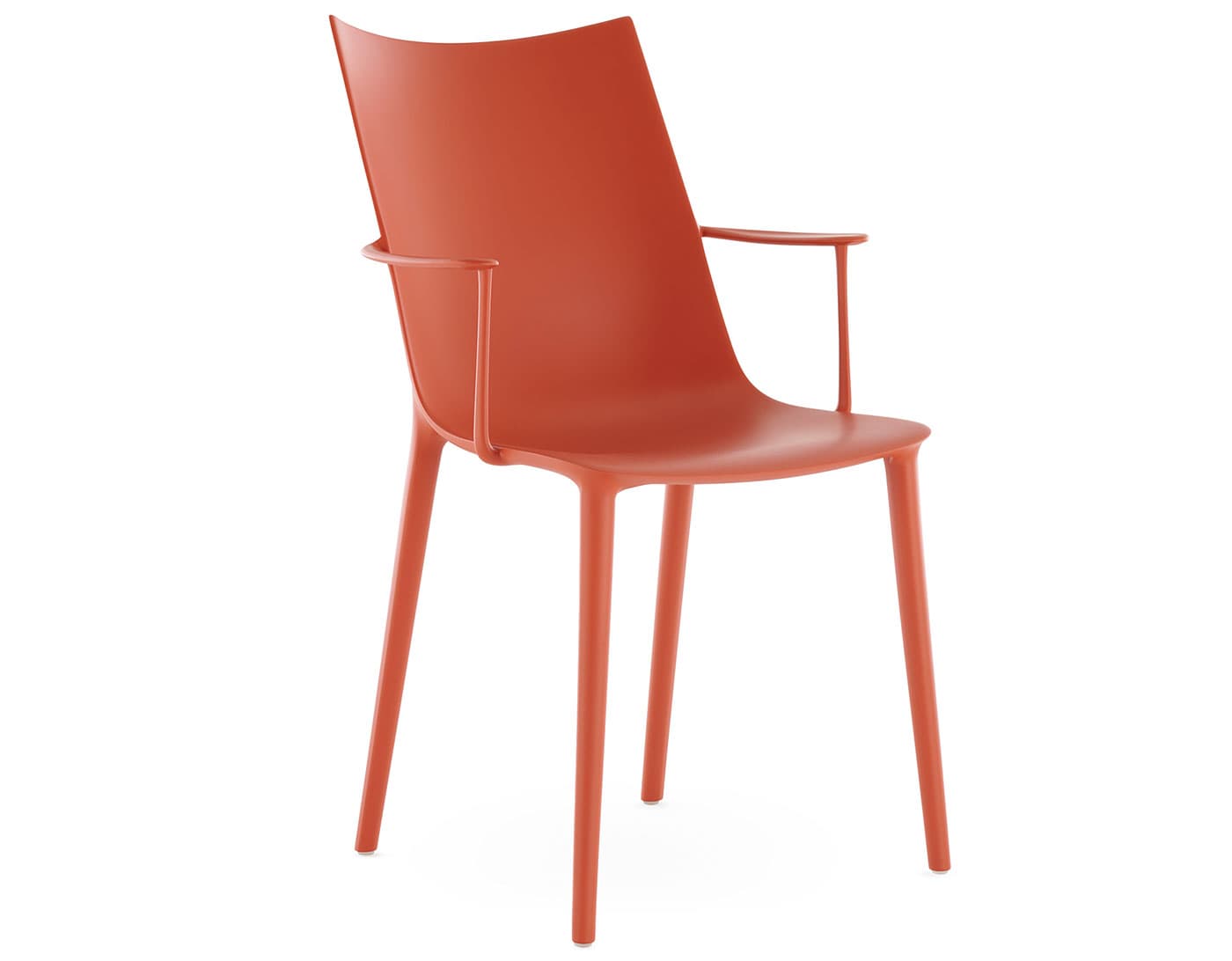 H.H.H. Dining Armchair / matte - rust orange
