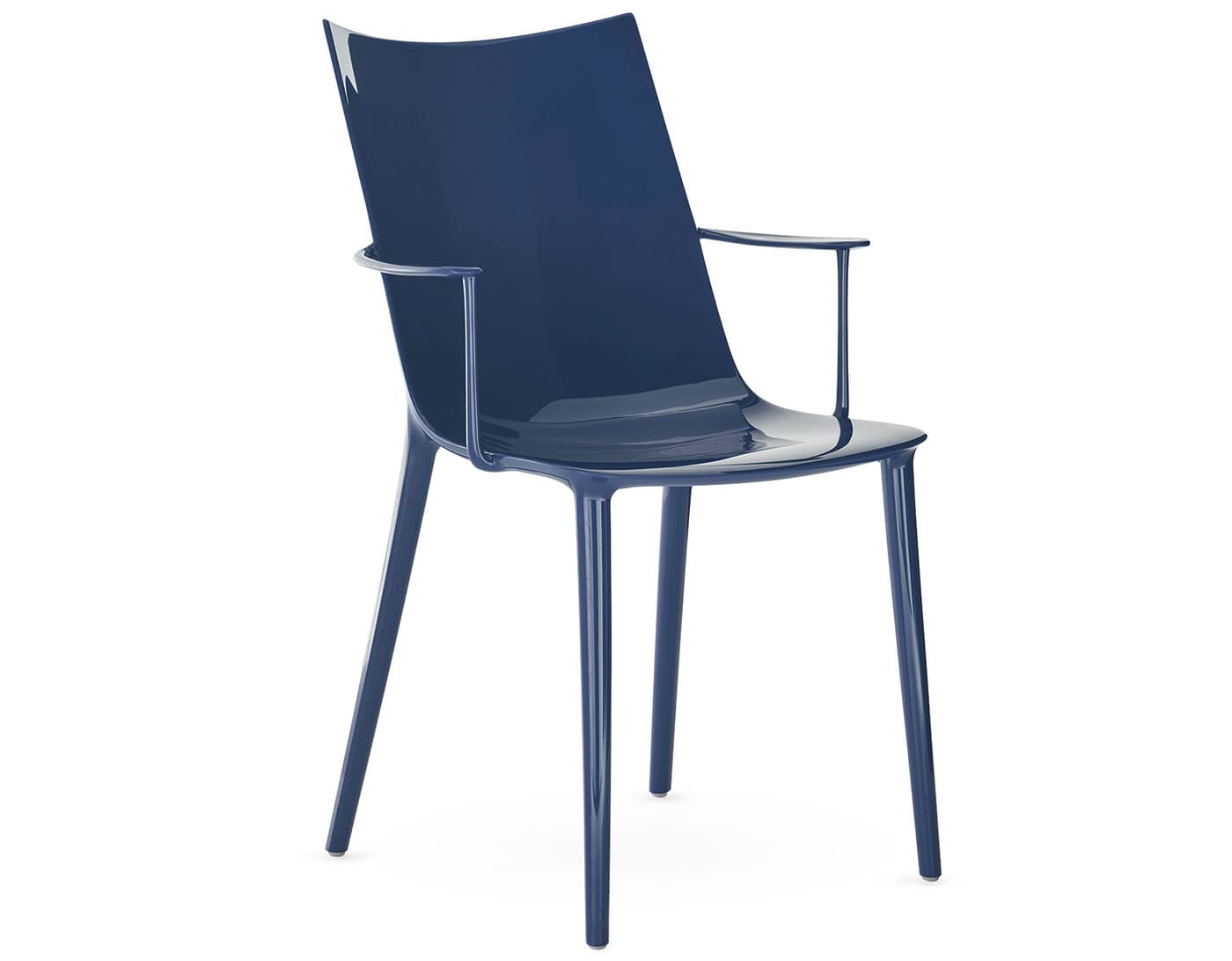 H.H.H. Dining Armchair / glossy - blue
